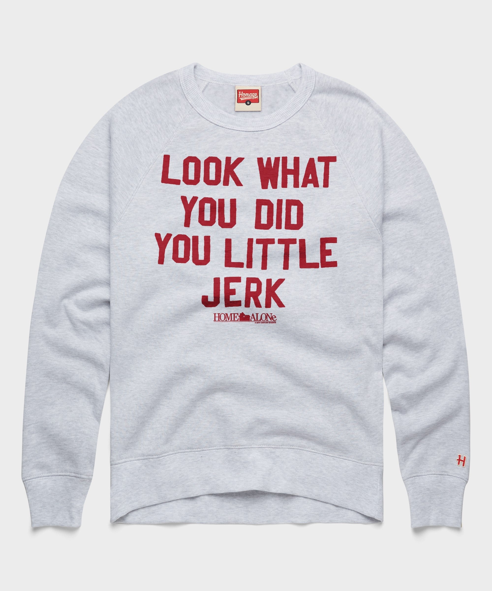 Home Alone Look What You Did Crewneck Ash