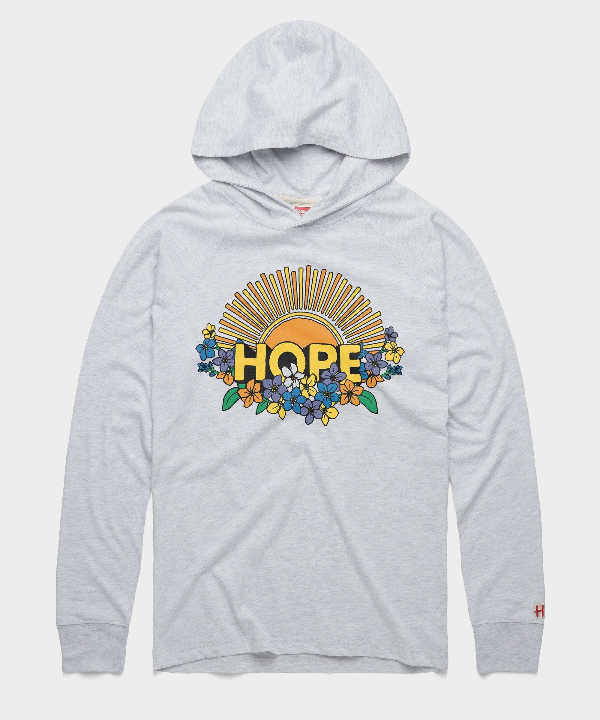 Hope Sun And Flowers Lightweight Hoodie
