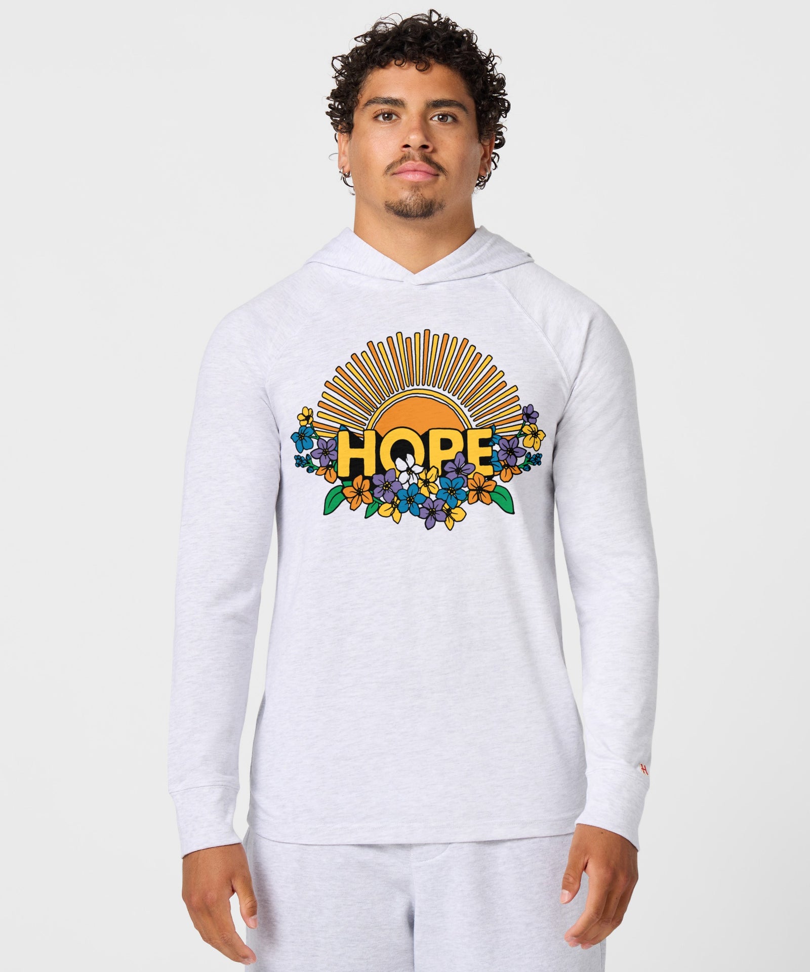Hope Sun And Flowers Lightweight Hoodie