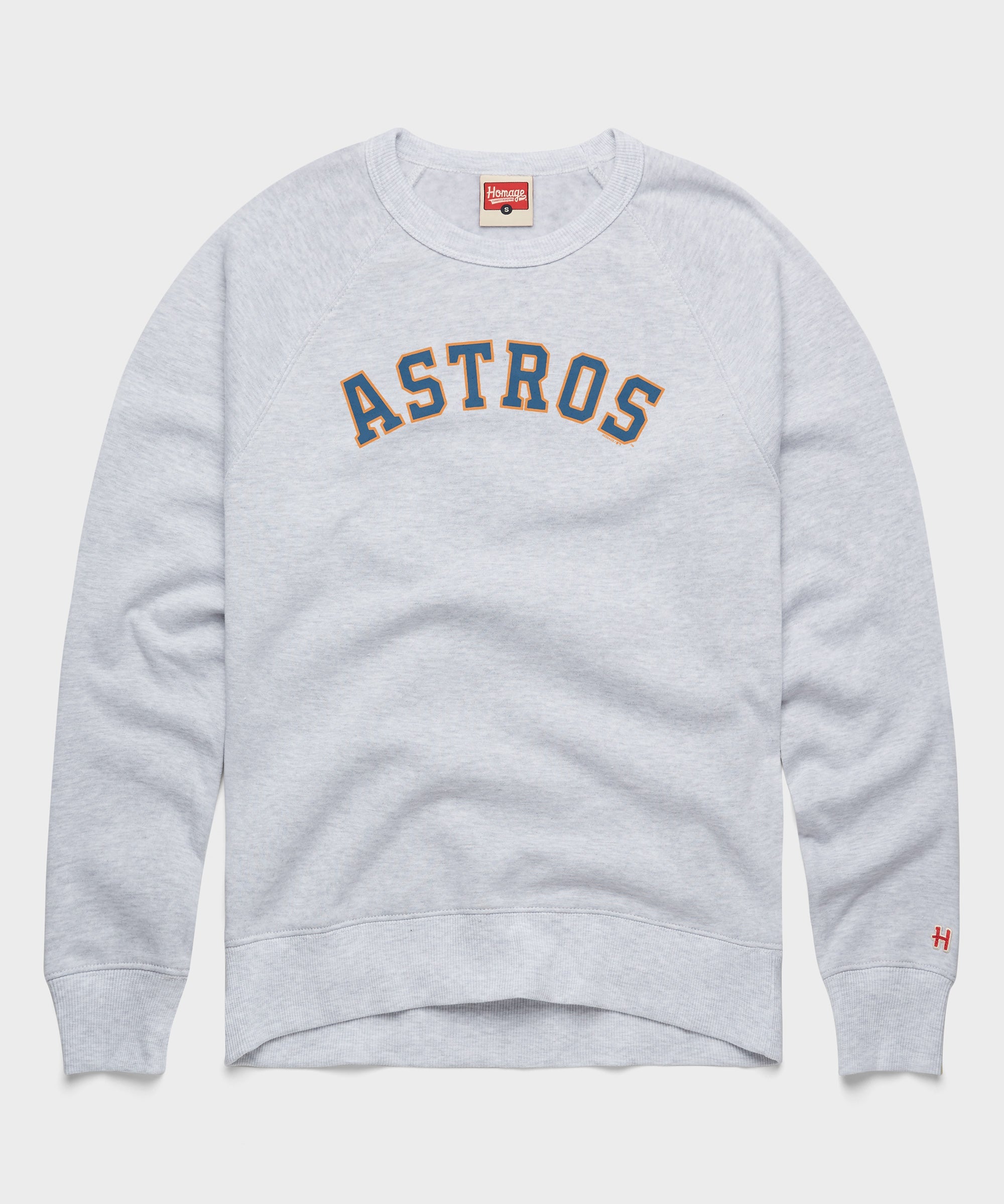 Houston Astros Jersey Logo '13 Crewneck Ash