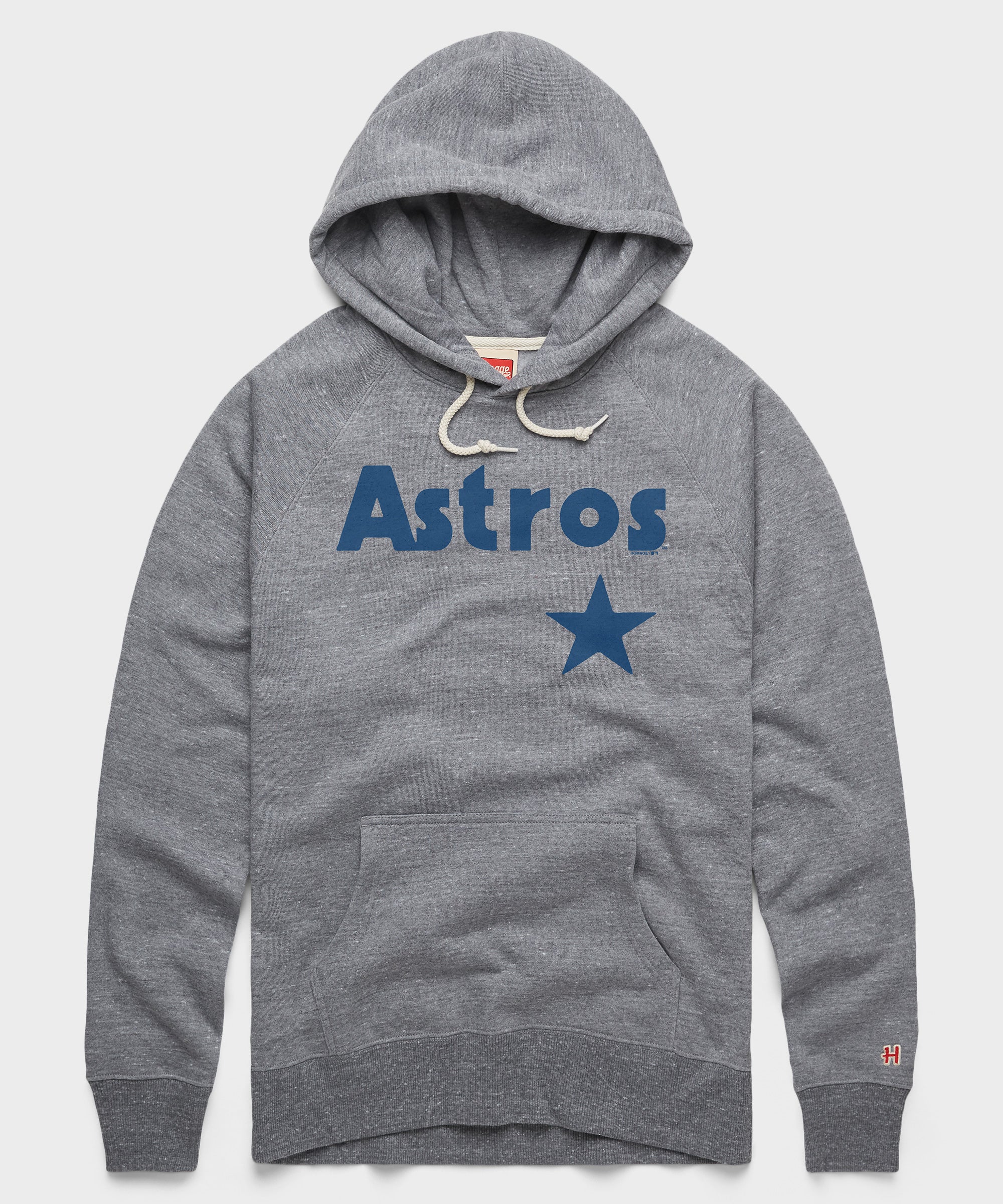 Houston Astros Jersey Logo '80 Hoodie Grey