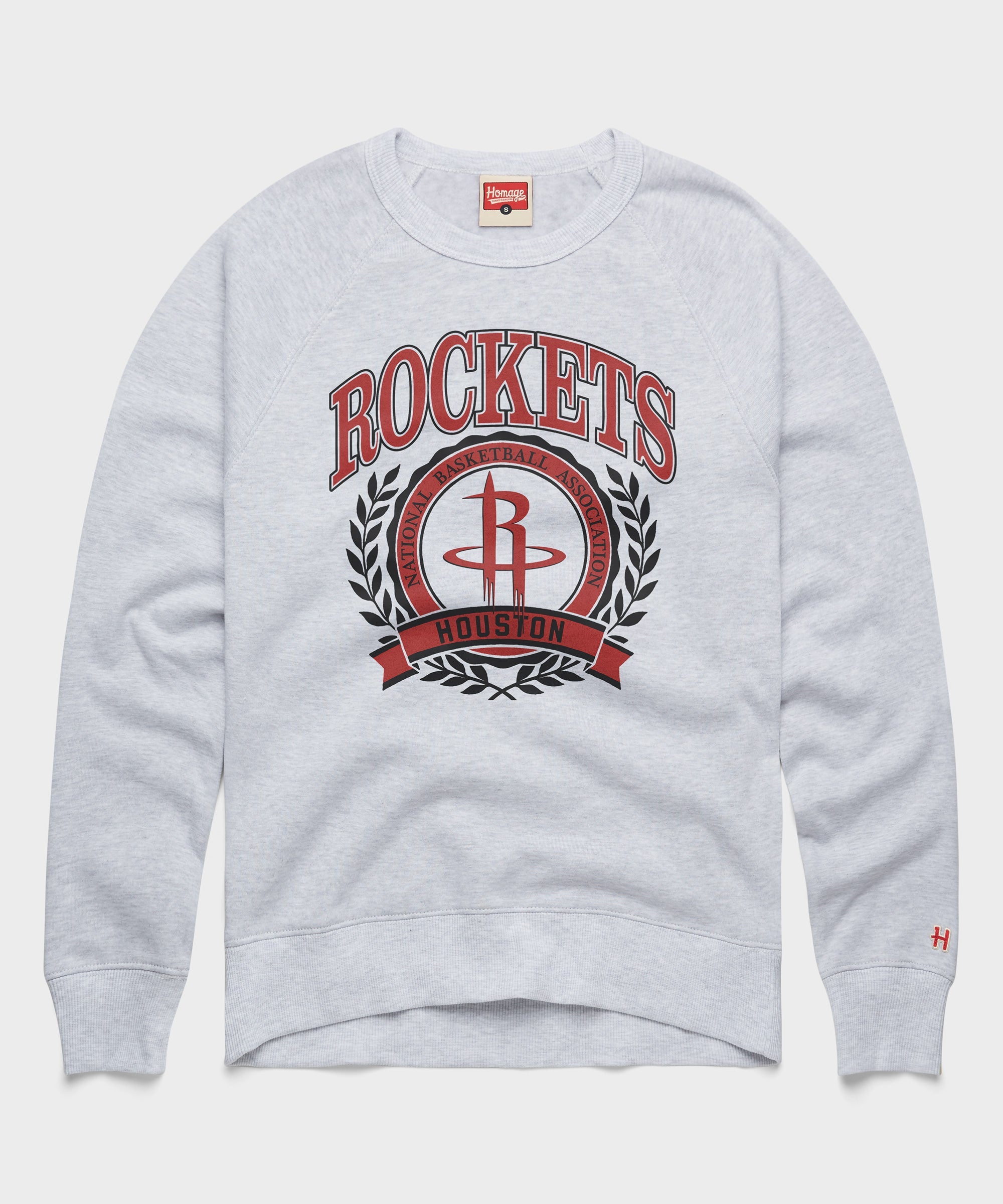 Houston Rockets Crest Crewneck Ash