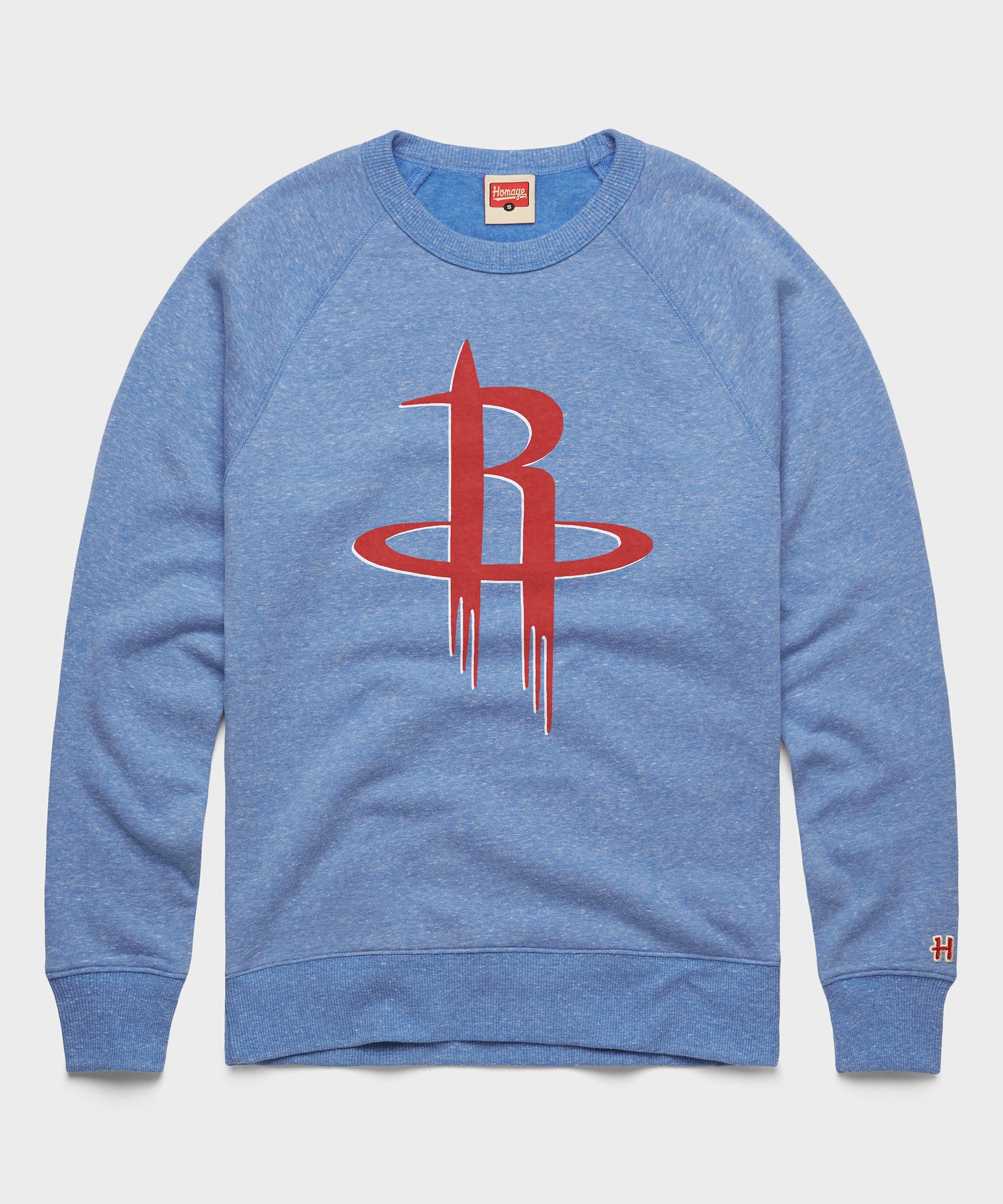Houston Rockets Logo Crewneck Light Blue