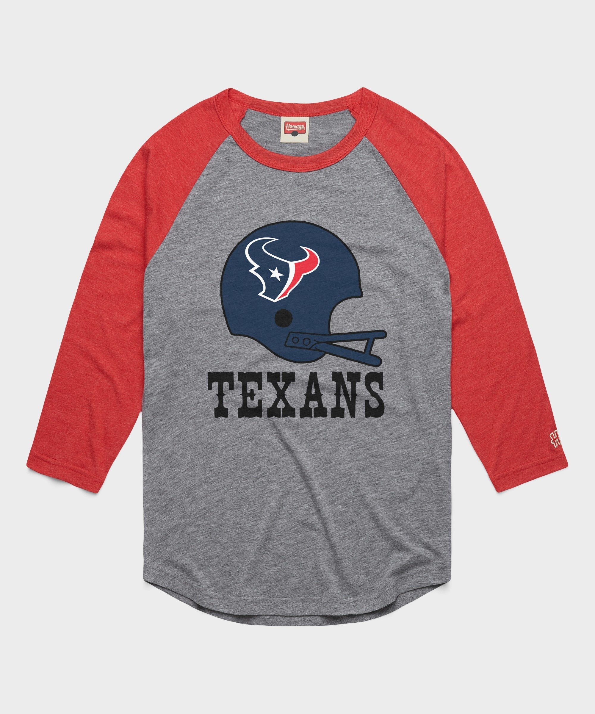houston texans big helmet raglan