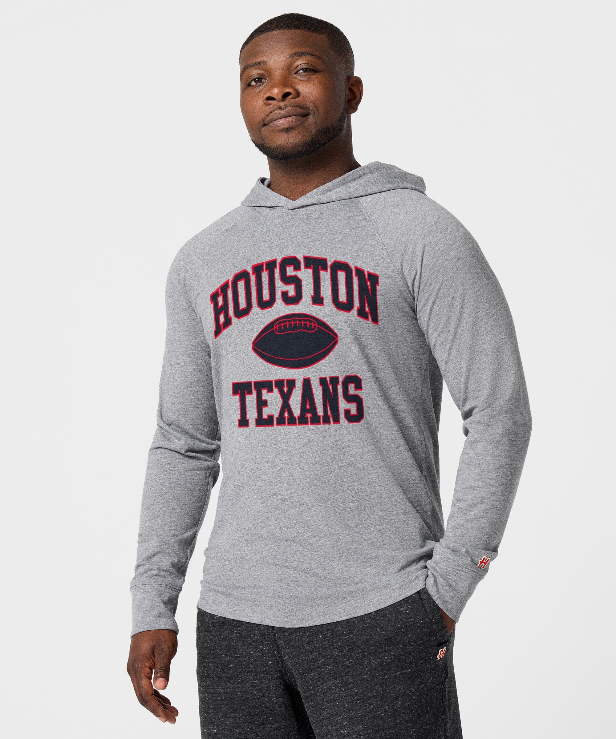 houston texans gridiron lightweight hoodie