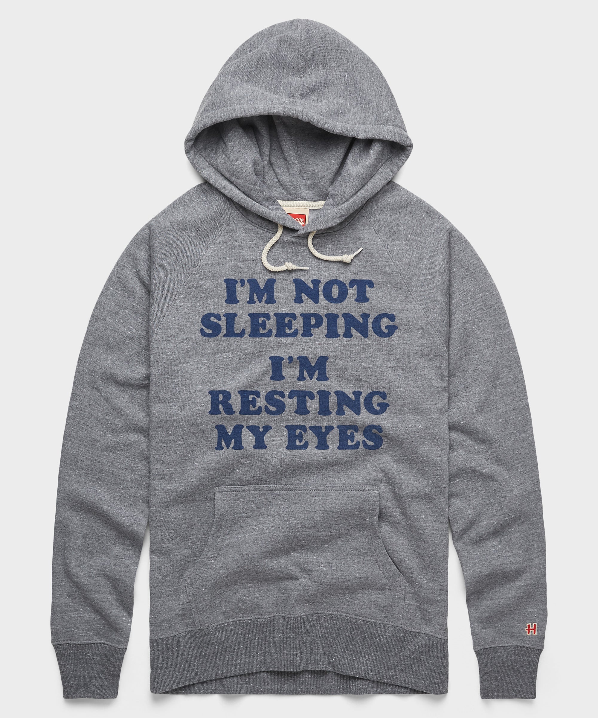 I'm Resting My Eyes Hoodie Grey