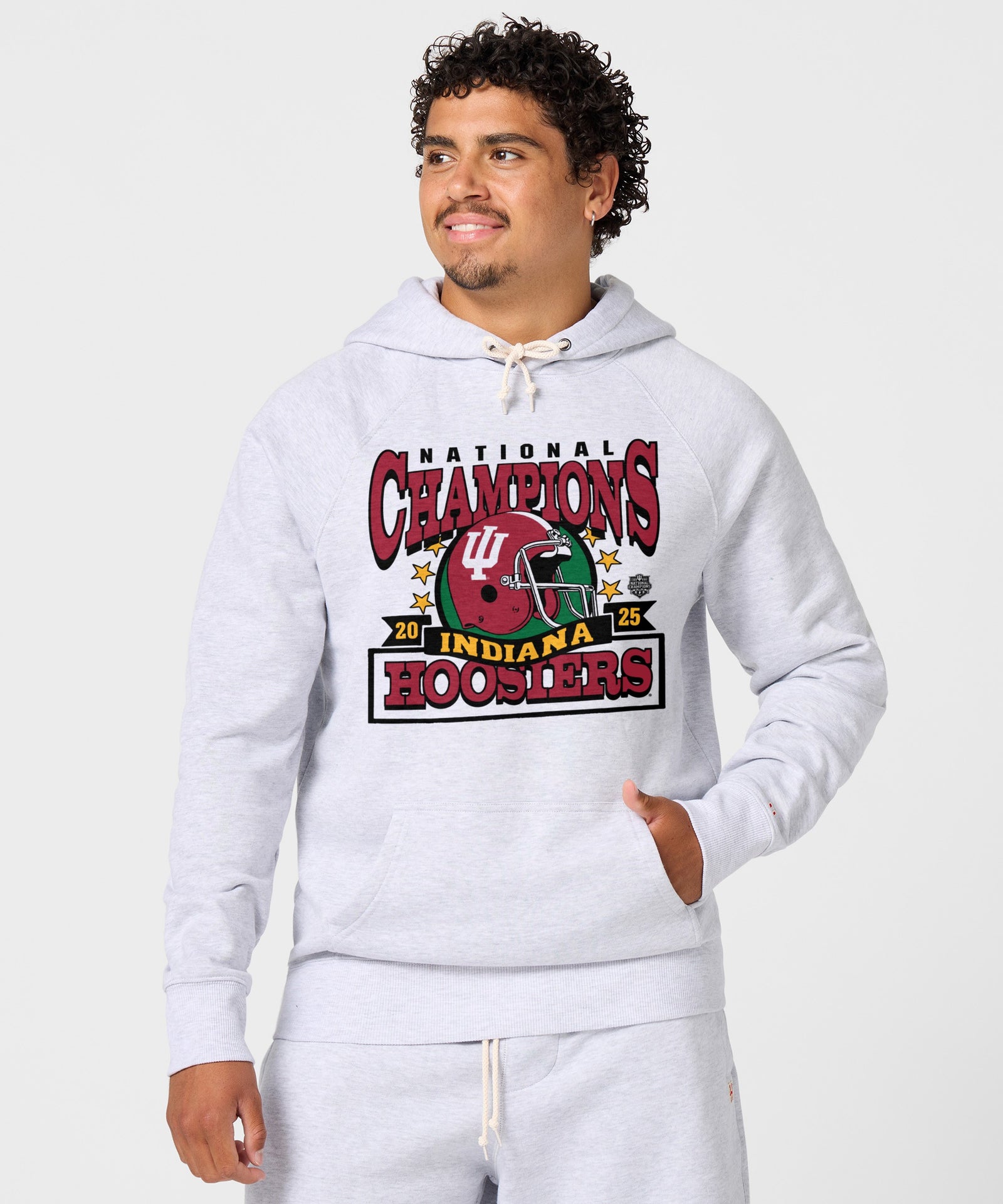 Indiana Hoosiers 2025 National Champions Helmet Hoodie
