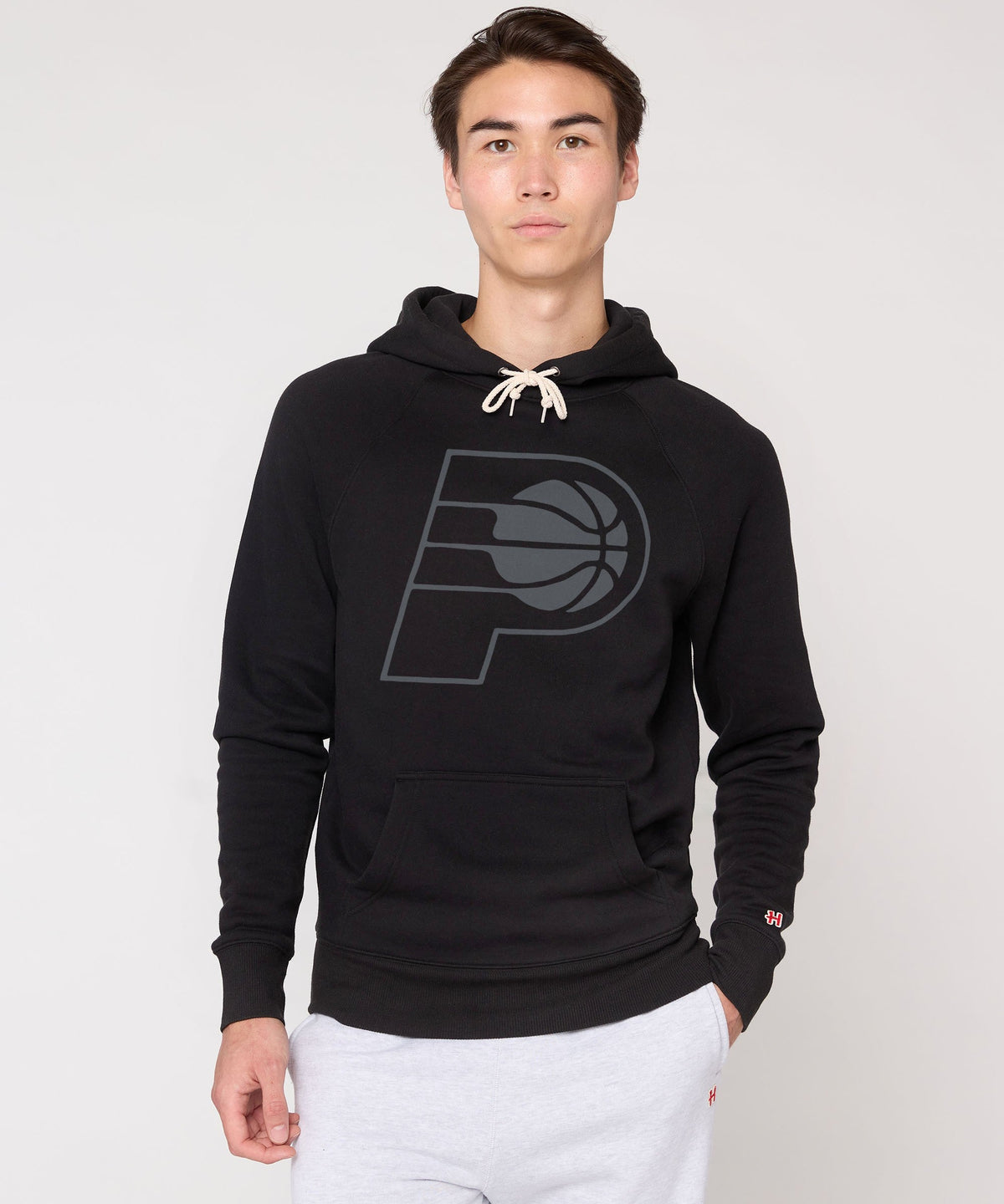 Indiana Pacers Logo Blackout Hoodie