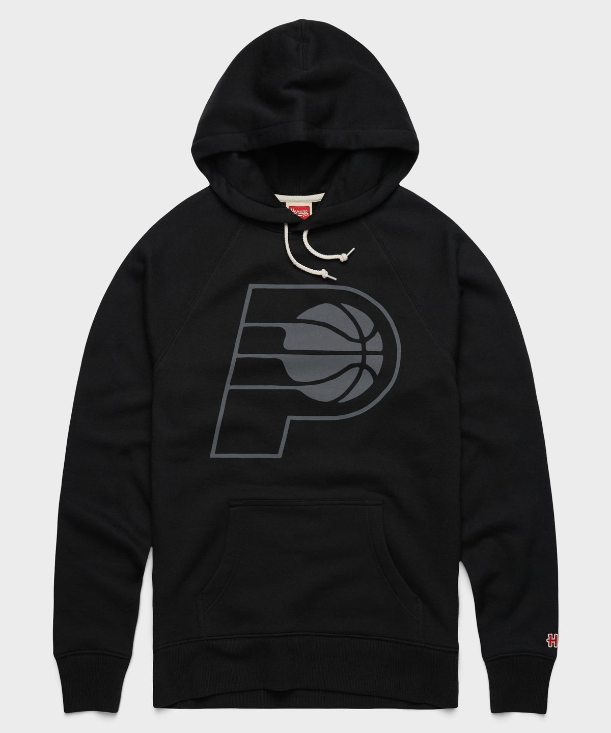 Indiana Pacers Logo Blackout Hoodie
