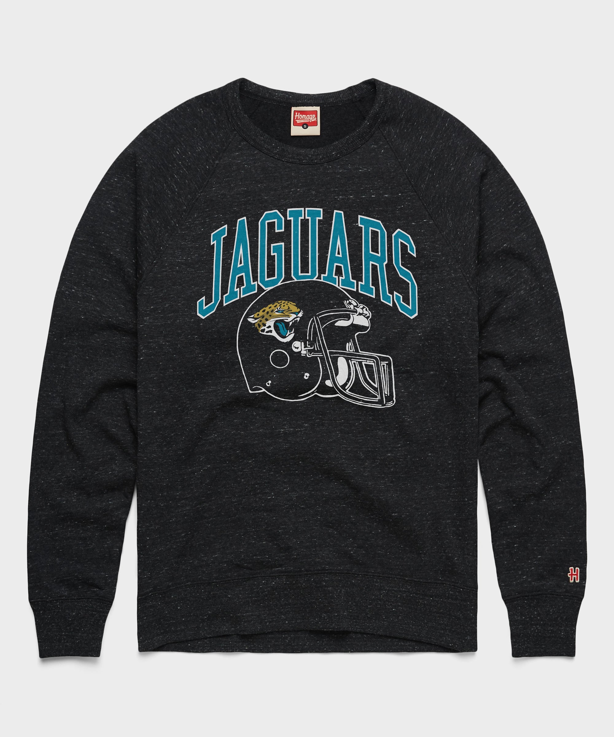 Jacksonville Jaguars Helmet Crewneck Charcoal