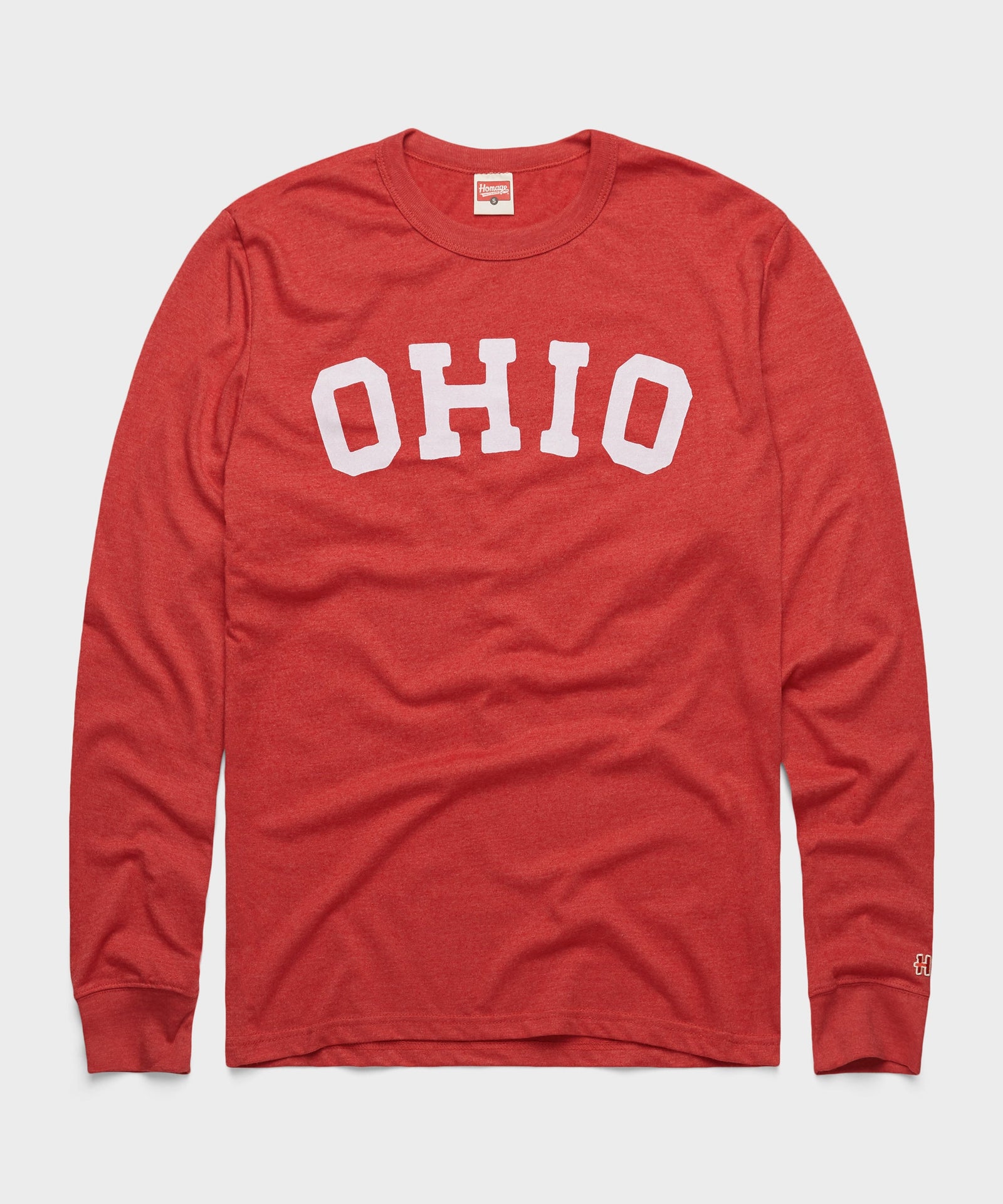 Jesse Owens Block Ohio Long Sleeve Tee