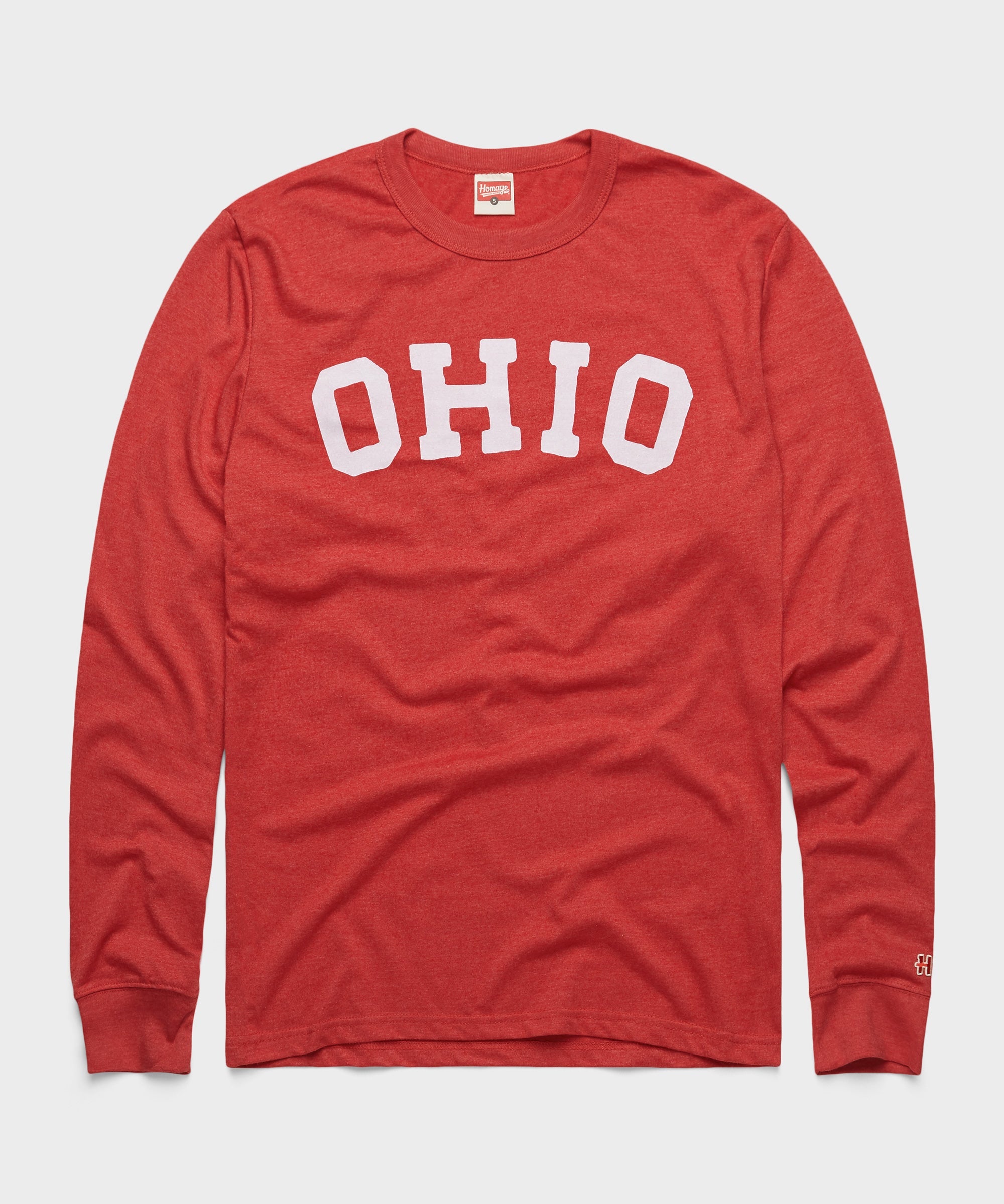 Jesse Owens Block Ohio Long Sleeve Tee