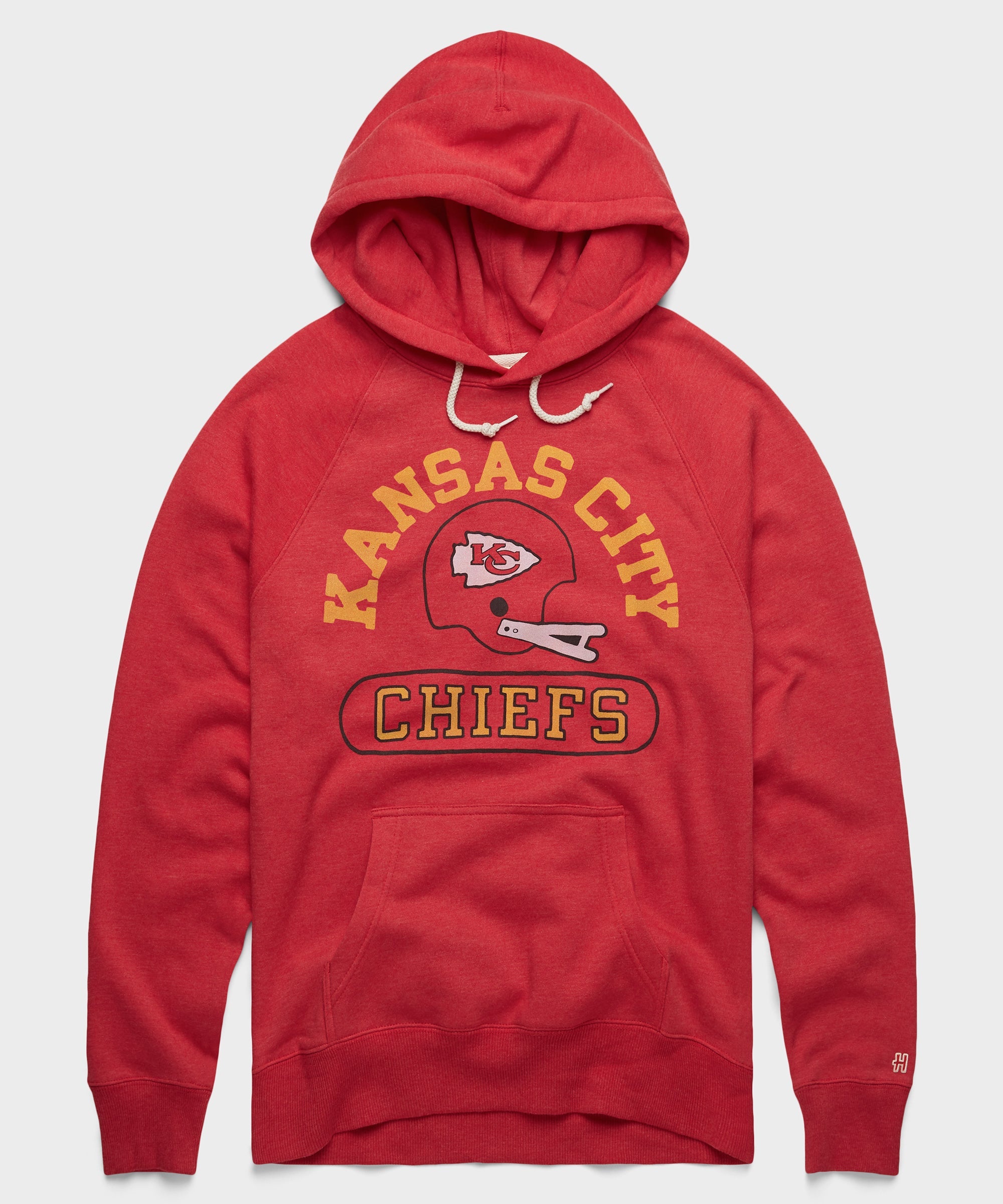 Kansas City Chiefs Throwback Helmet Hoodie Red