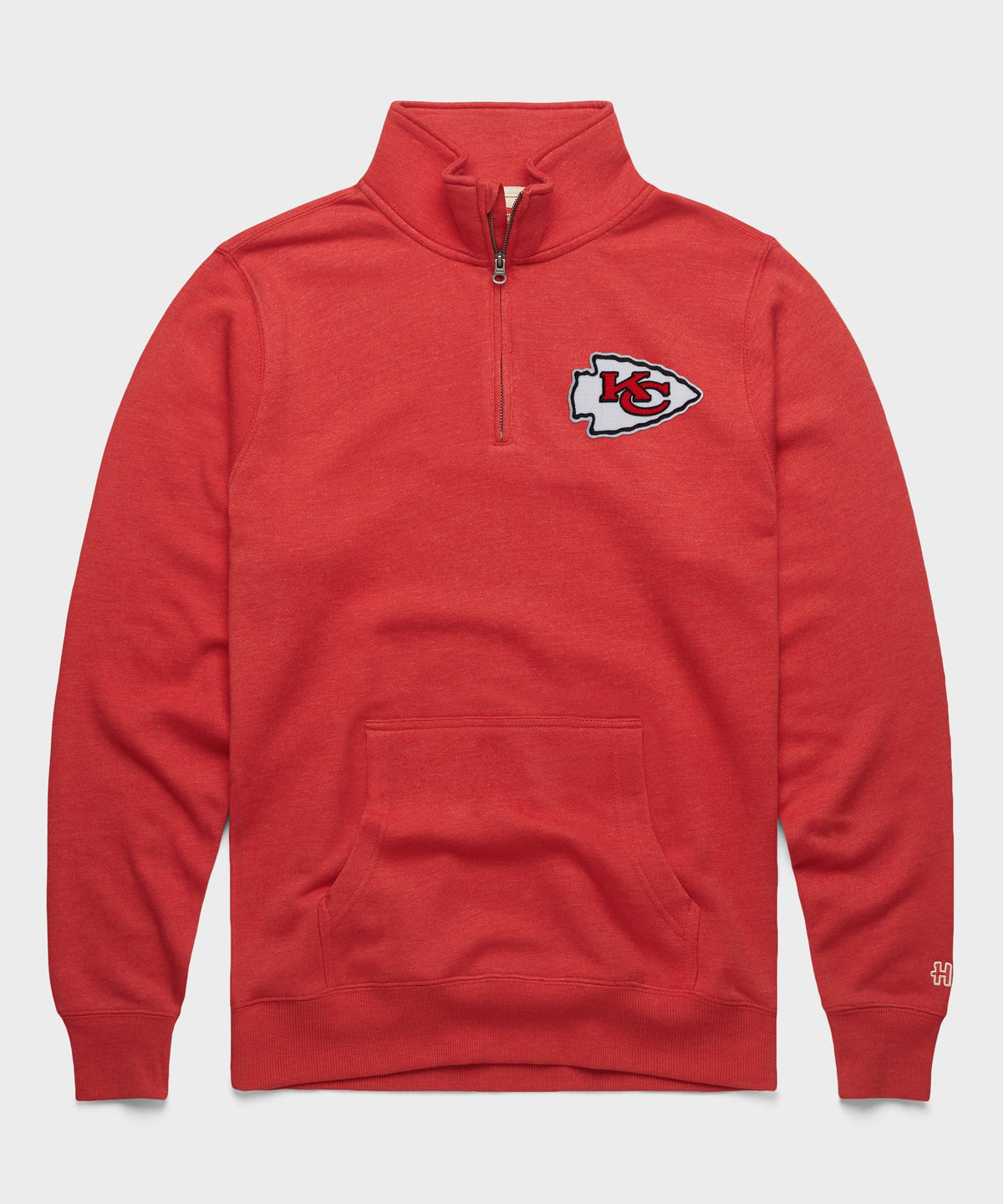 Kansas City Chiefs '72 Applique Quarter Zip Pullover
