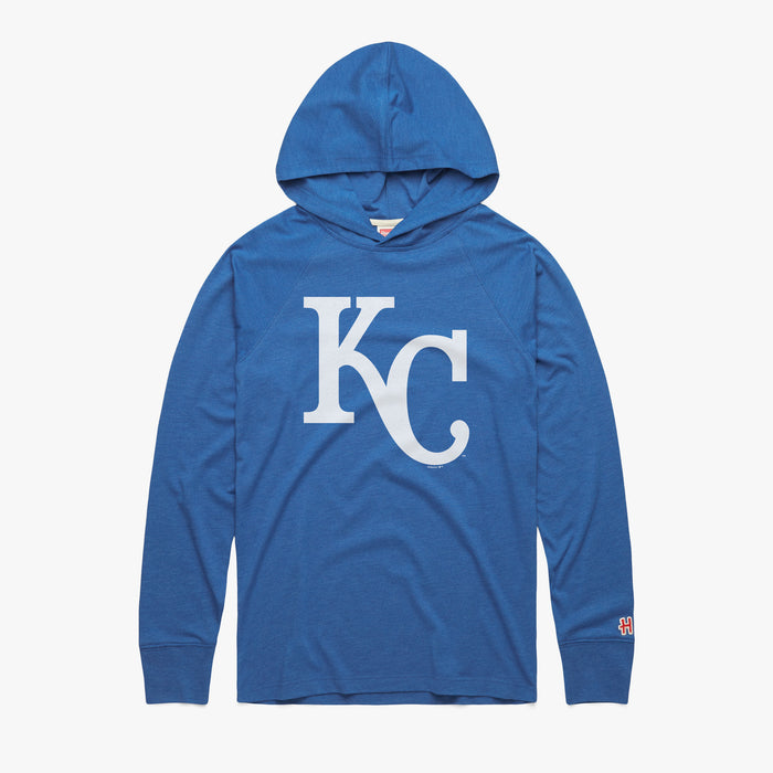 Kansas City Royals Retro Cap Logo Lightweight Hoodie