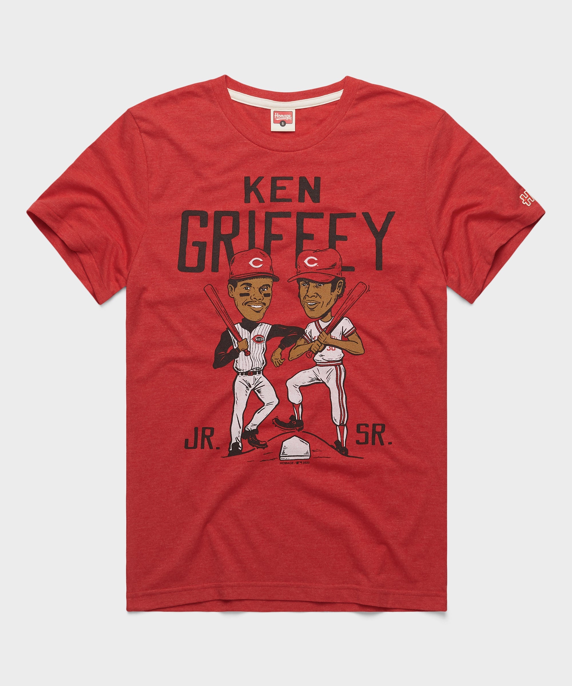 Ken Griffey Father And Son Reds Red