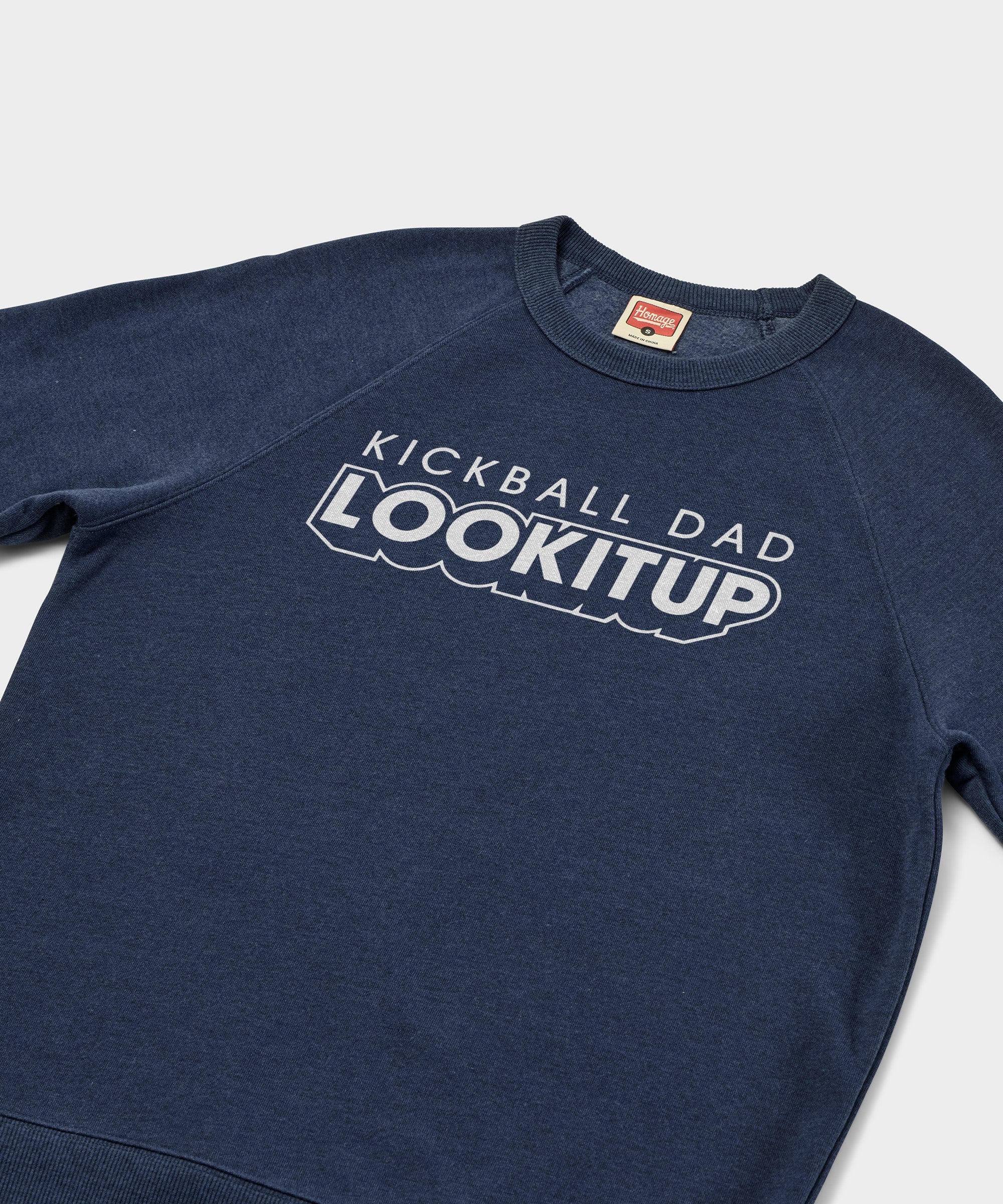 Kickball Dad Lookitup Crewneck
