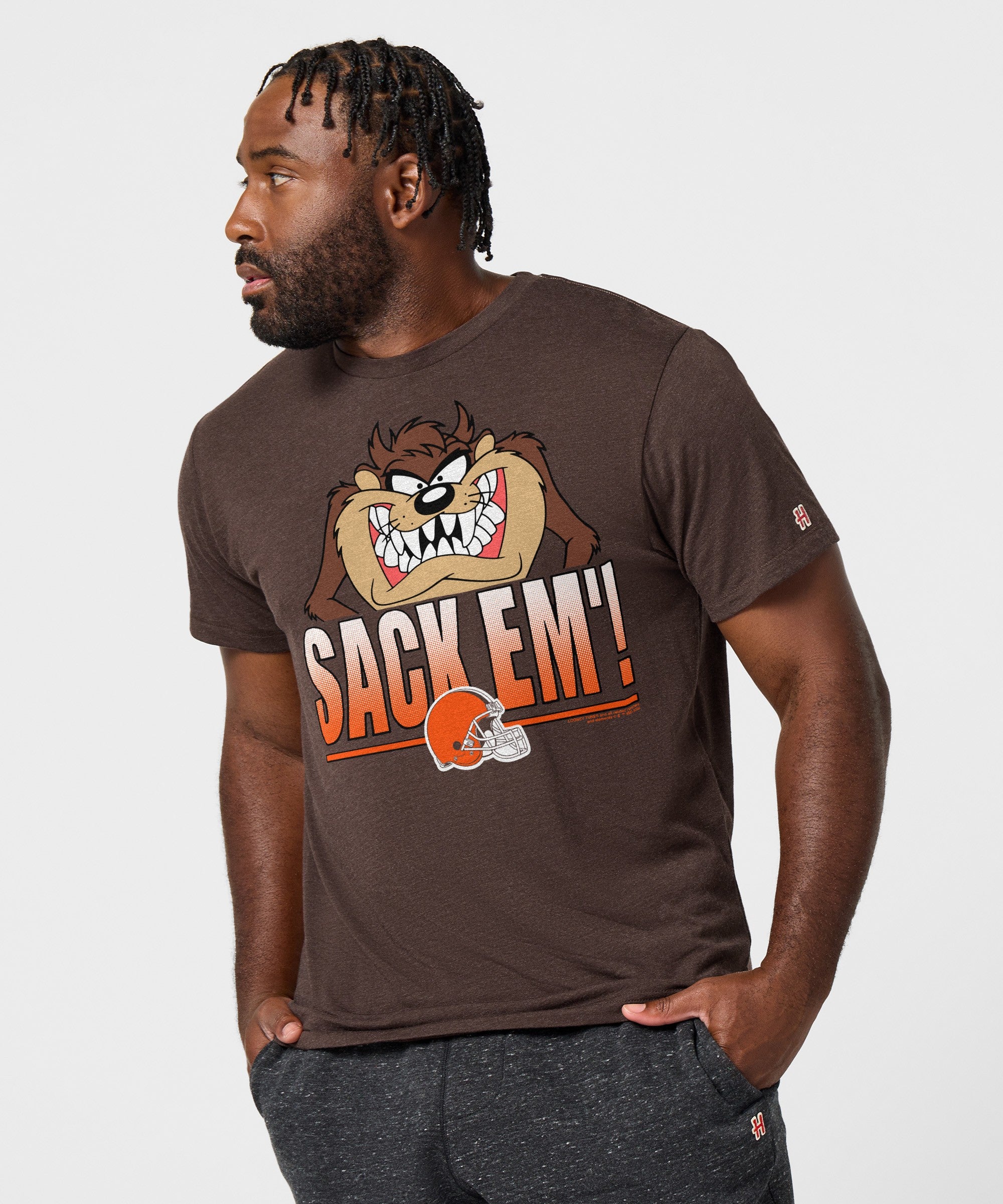 Looney Tunes Taz Sack Em' X Cleveland Browns