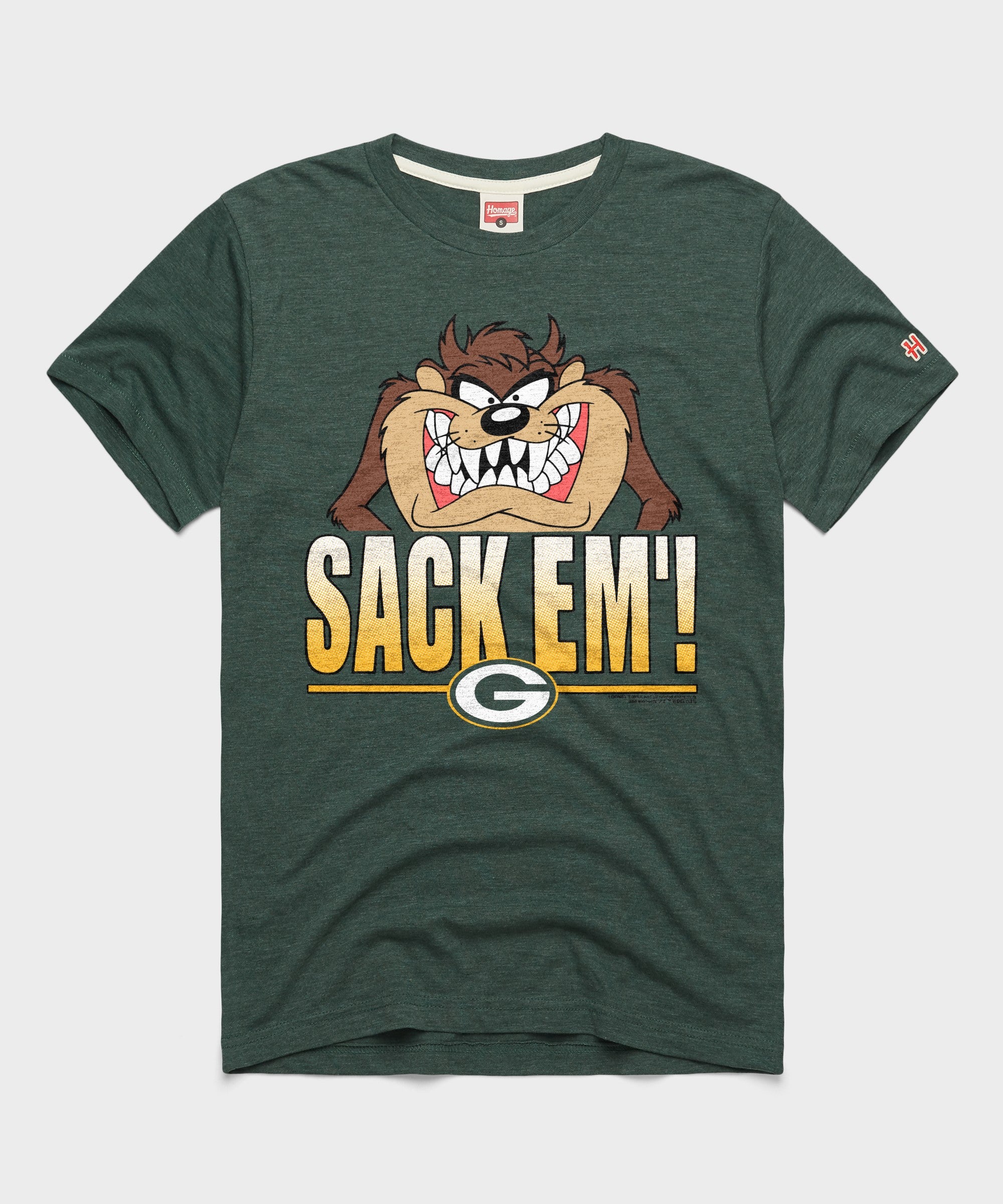 Looney Tunes Taz Sack Em' X Green Bay Packers