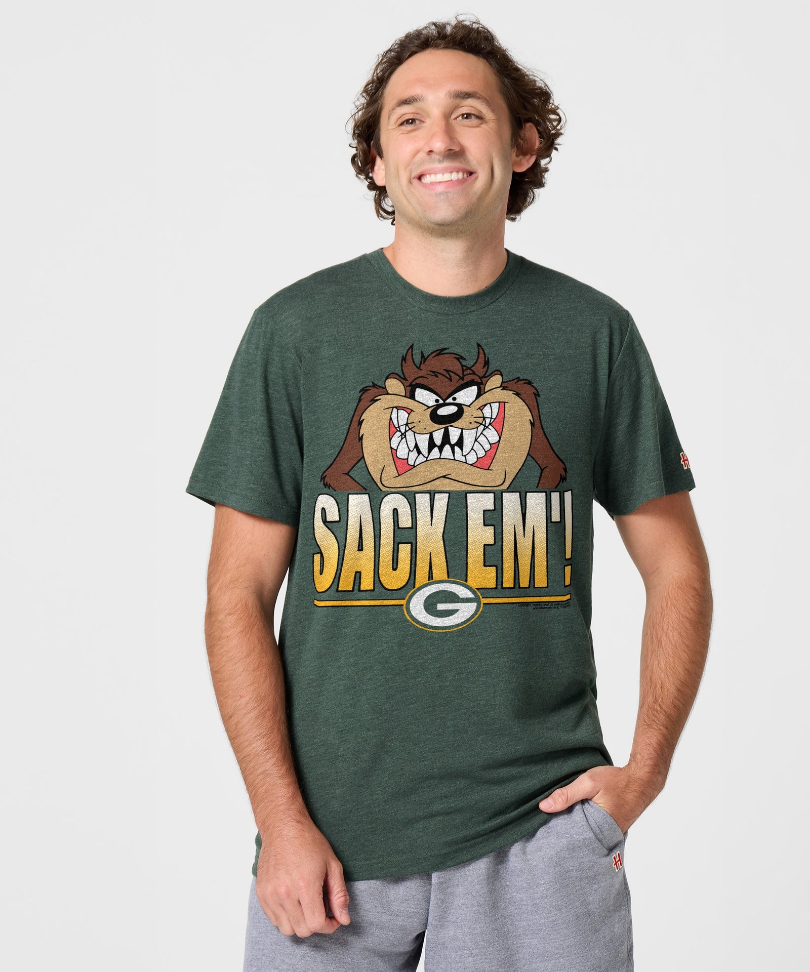 Looney Tunes Taz Sack Em' X Green Bay Packers
