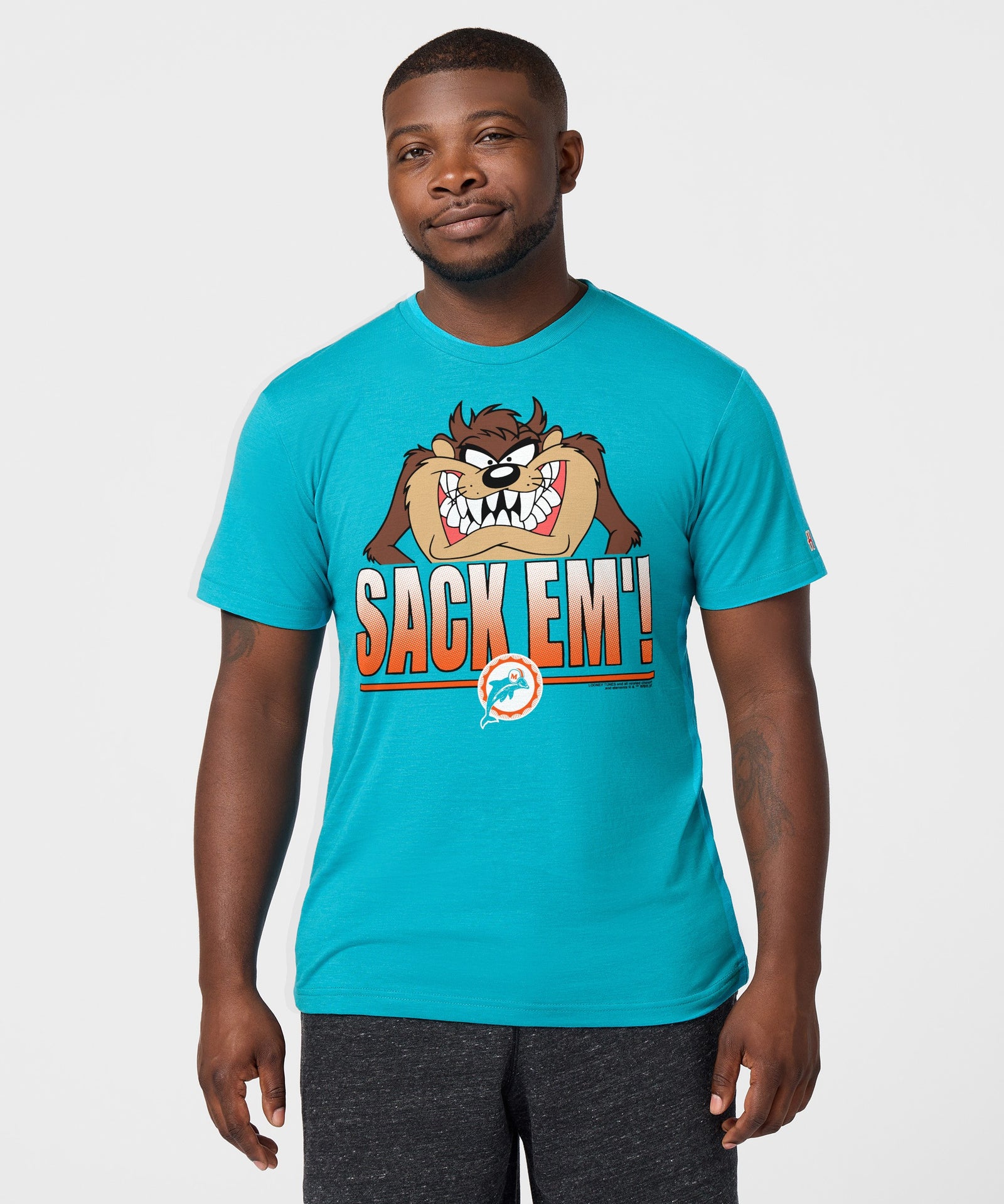 Looney Tunes Taz Sack Em' X Miami Dolphins
