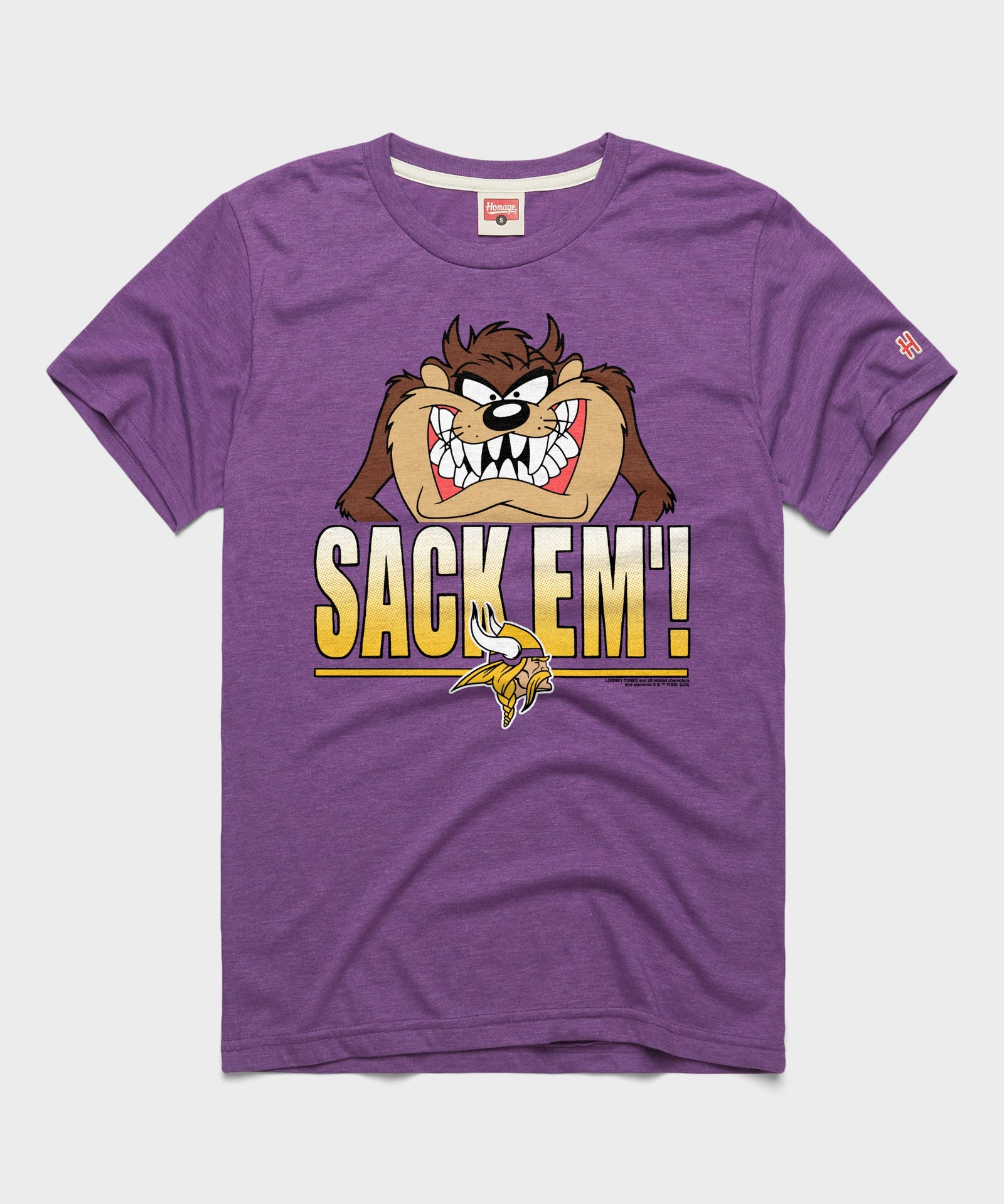 Looney Tunes Taz Sack Em' X Minnesota Vikings