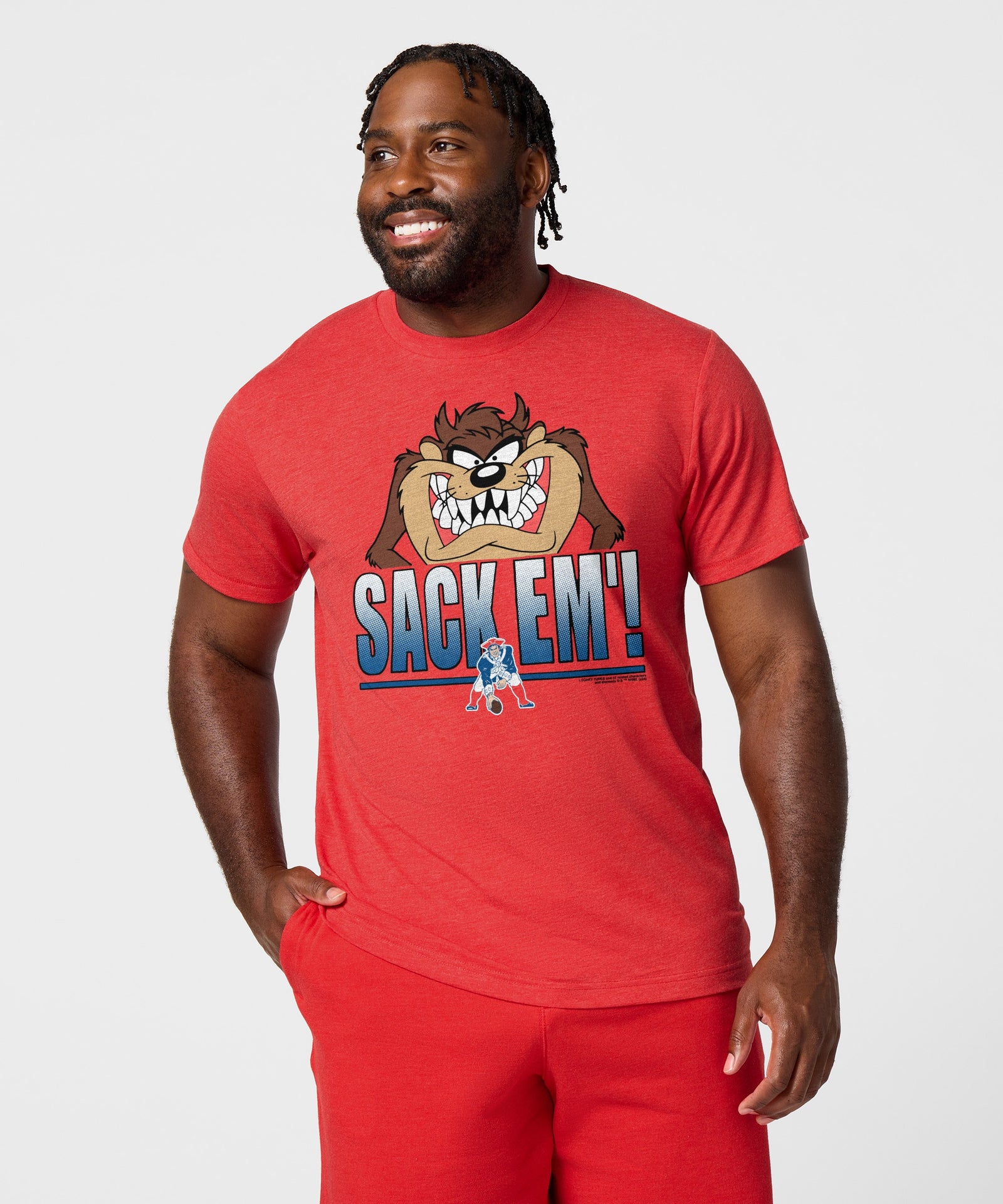 Looney Tunes Taz Sack Em' X New England Patriots