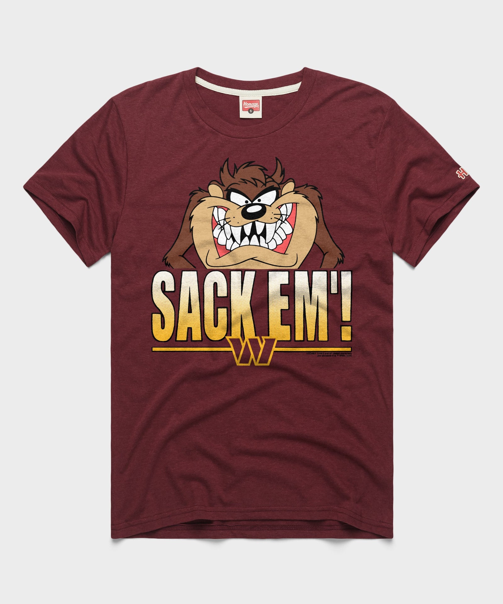 Looney Tunes Taz Sack Em' X Washington Commanders
