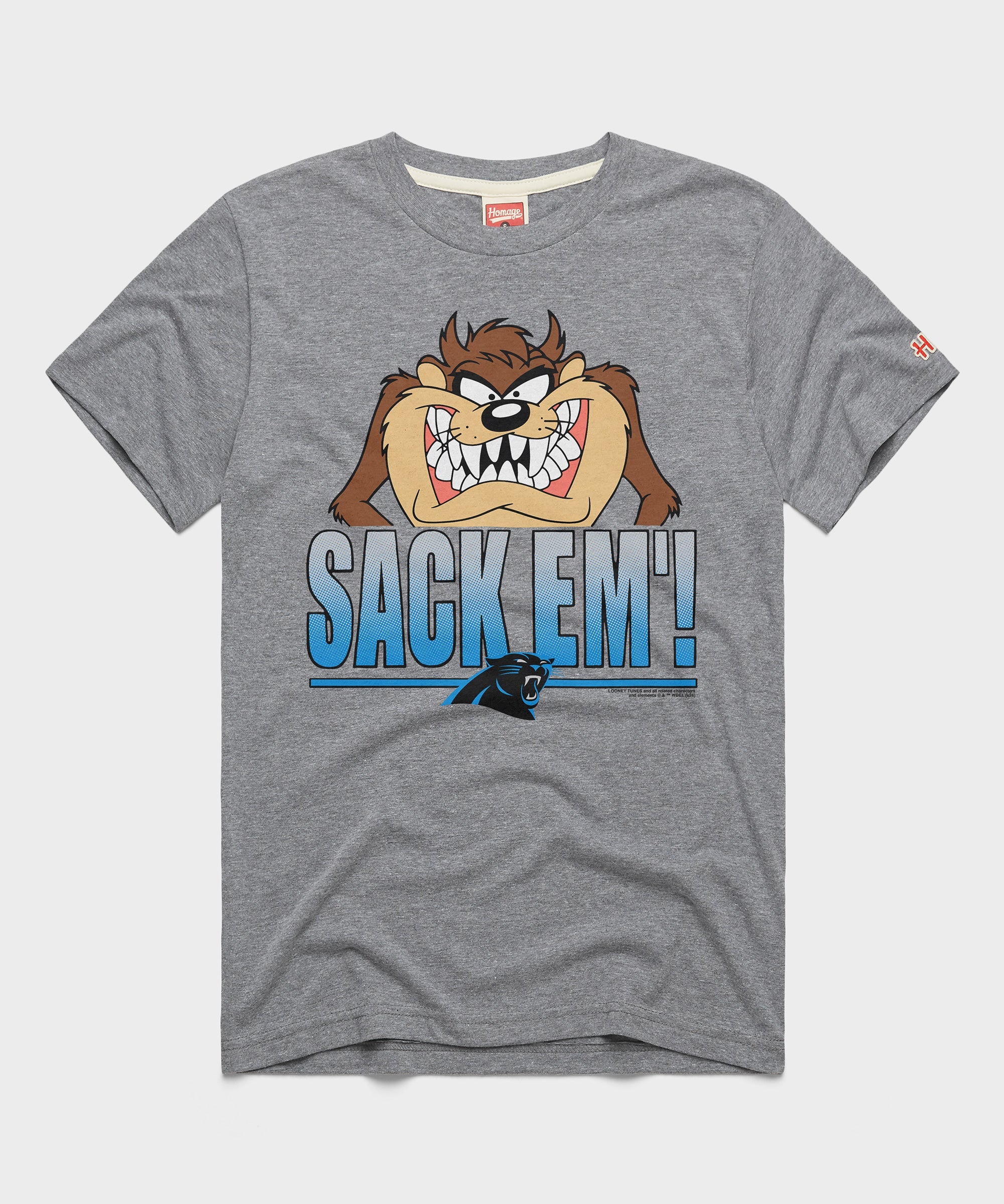 Looney Tunes Taz Sack Em' x Carolina Panthers Grey