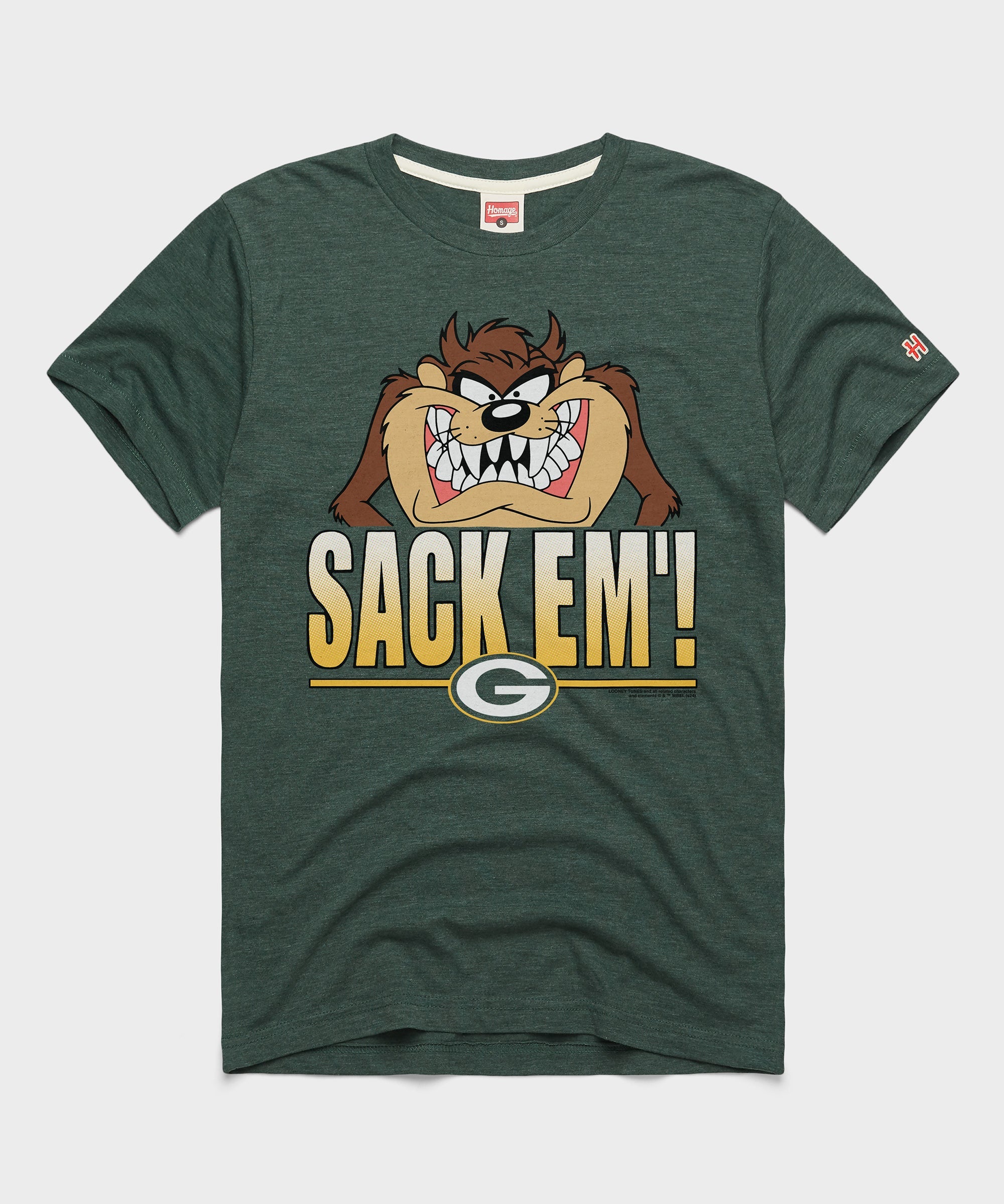 Looney Tunes Taz Sack Em' x Green Bay Packers