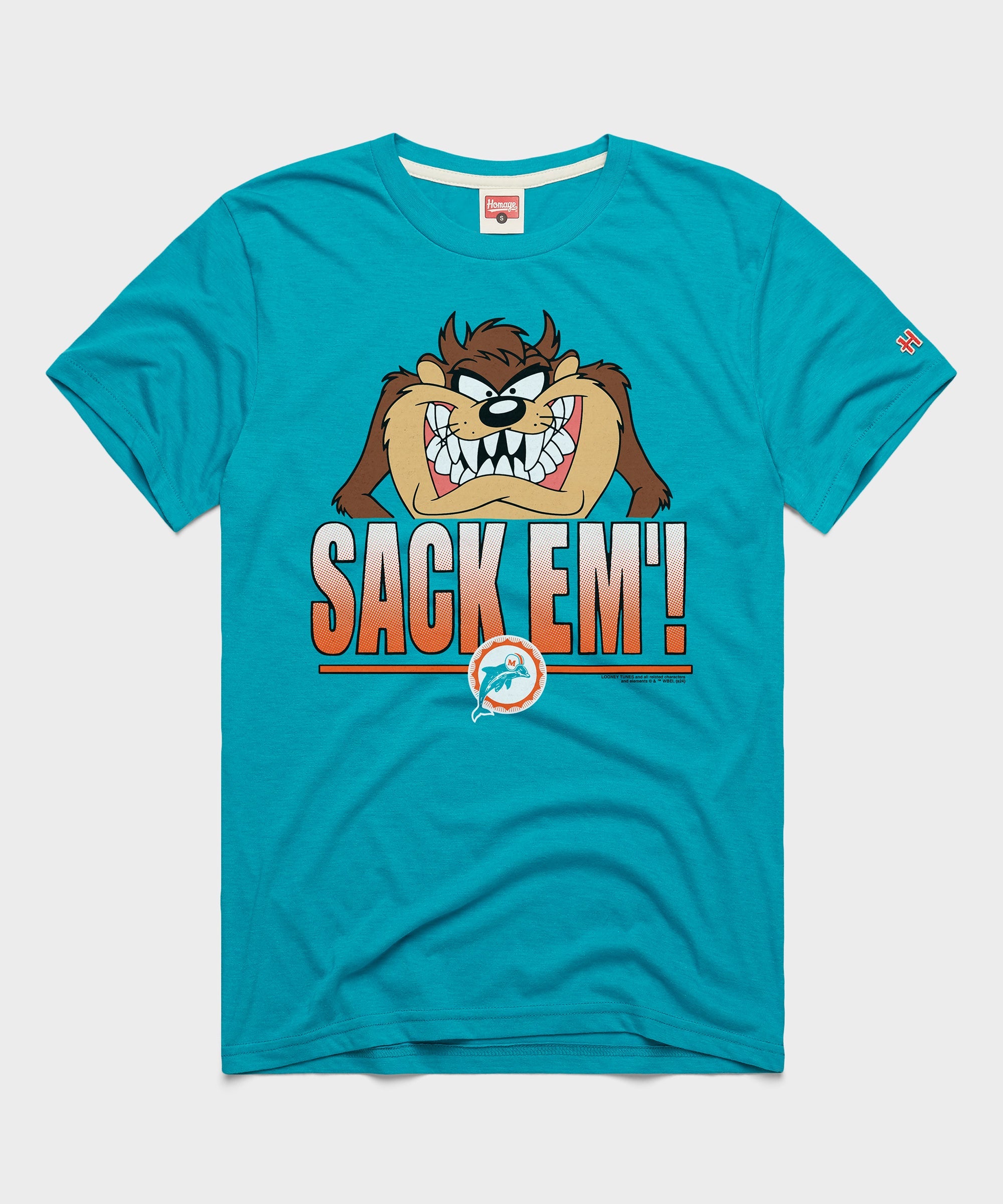 Looney Tunes Taz Sack Em' x Miami Dolphins
