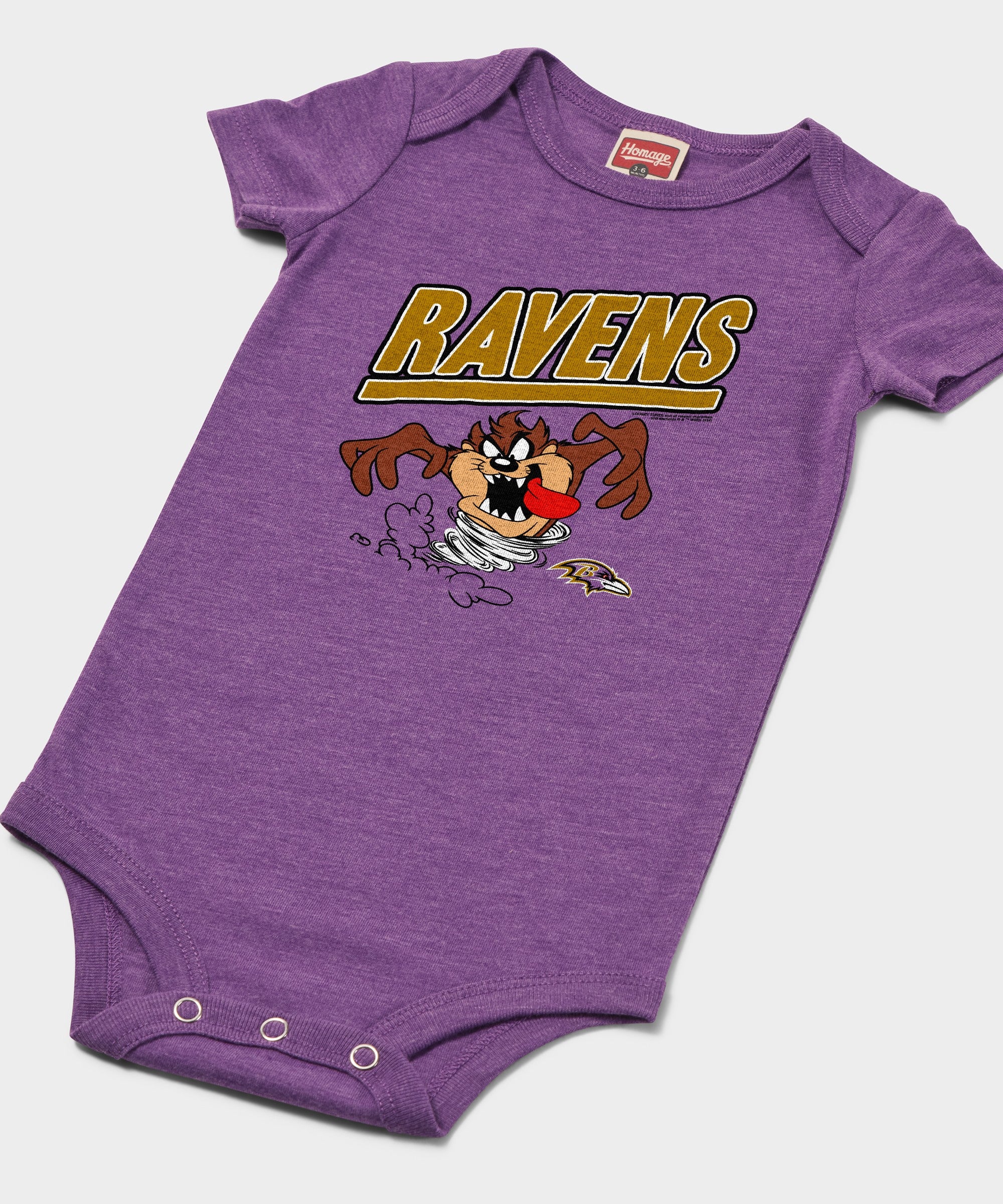 Looney Tunes Taz X Baltimore Ravens Baby One Piece