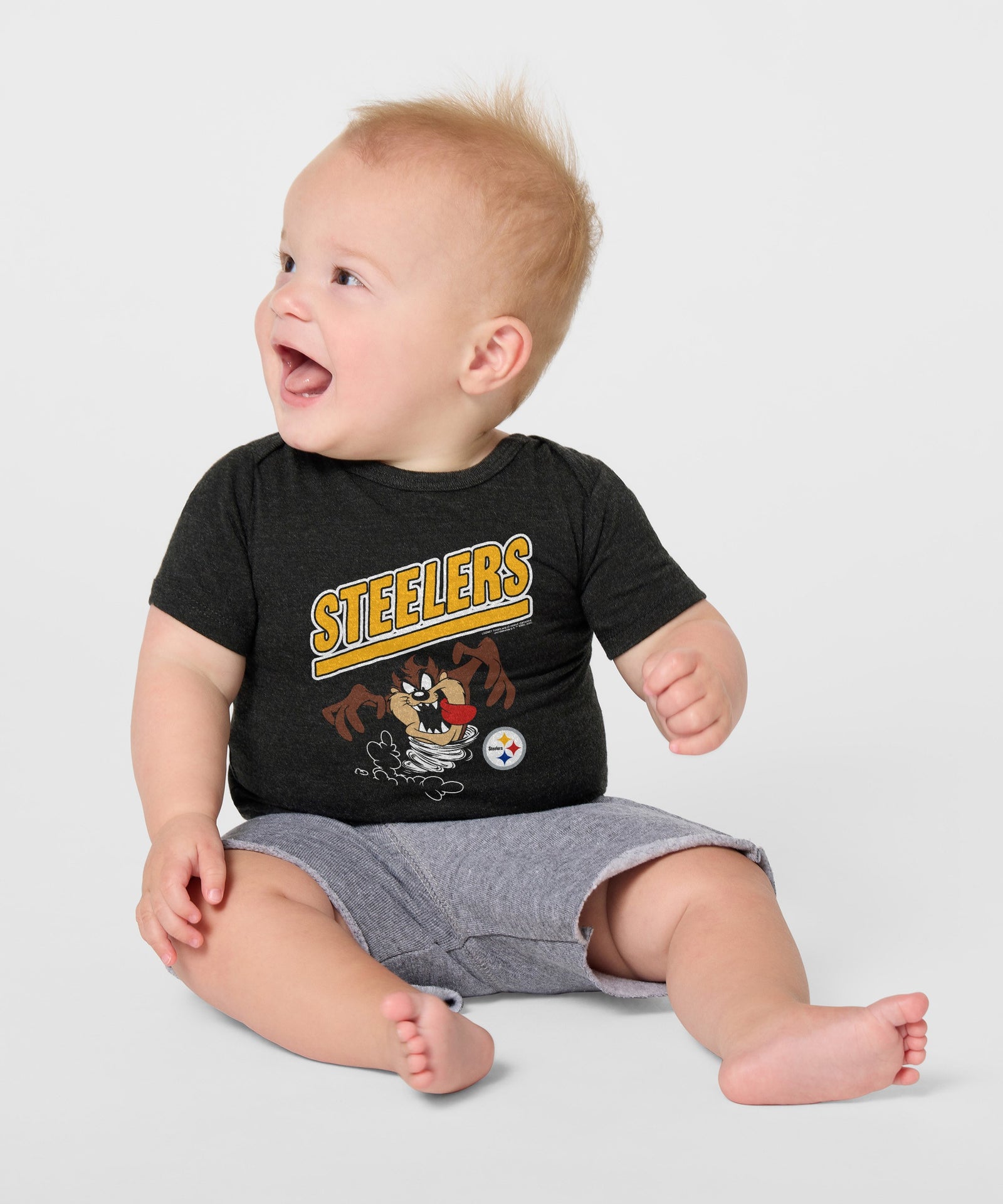 Looney Tunes Taz X Pittsburgh Steelers Baby One Piece