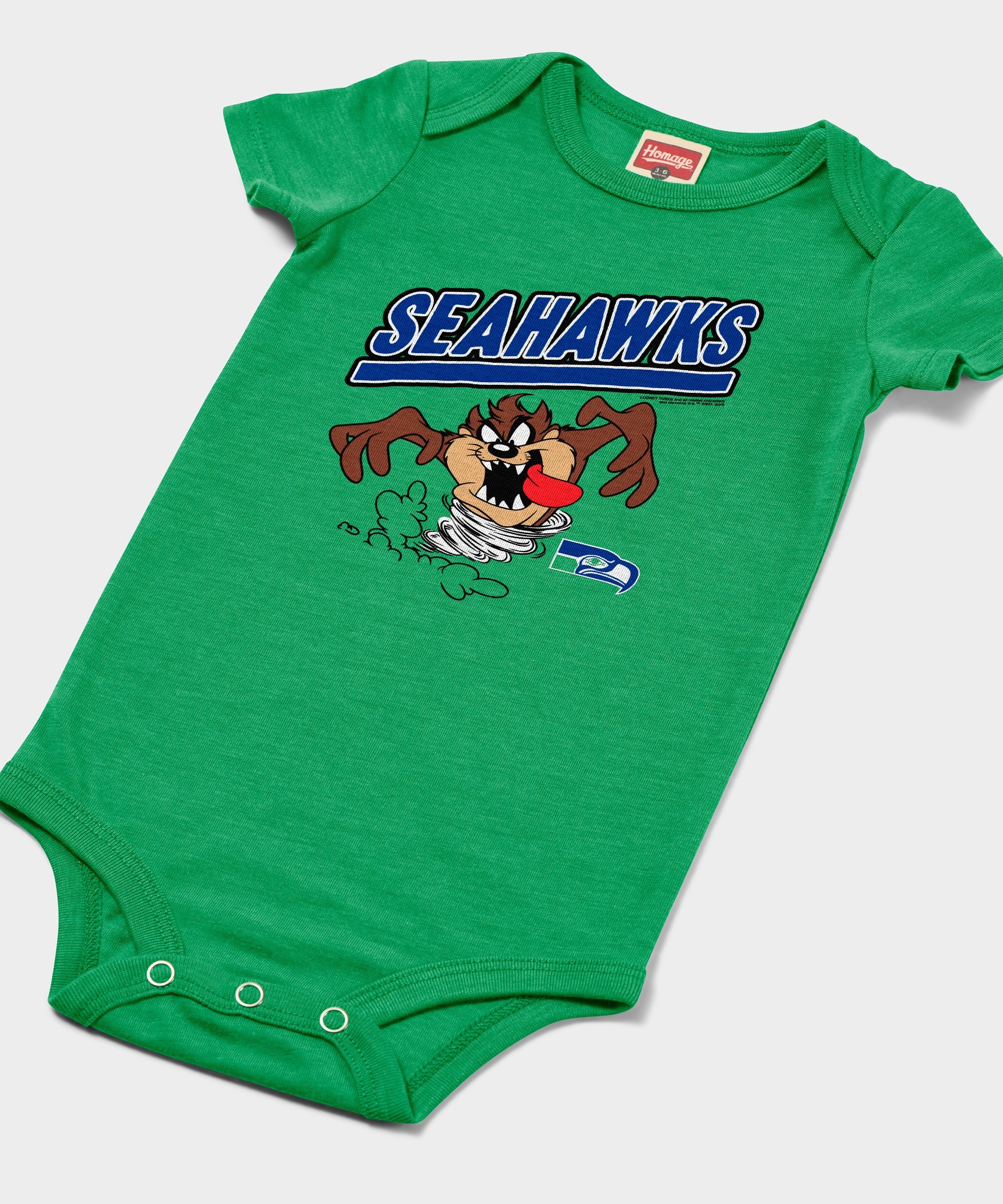 Looney Tunes Taz X Seattle Seahawks Baby One Piece