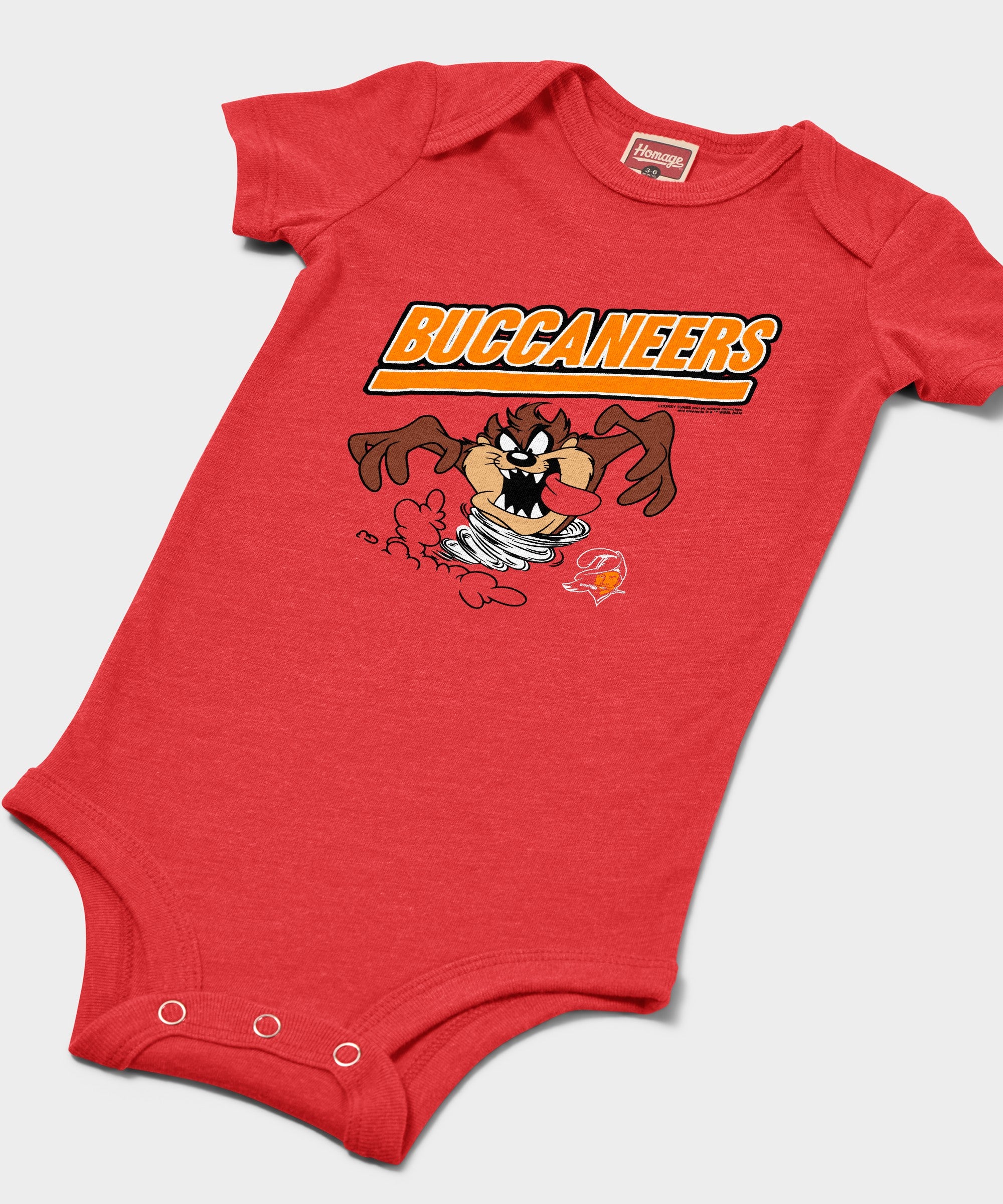 Looney Tunes Taz X Tampa Bay Buccaneers Baby One Piece