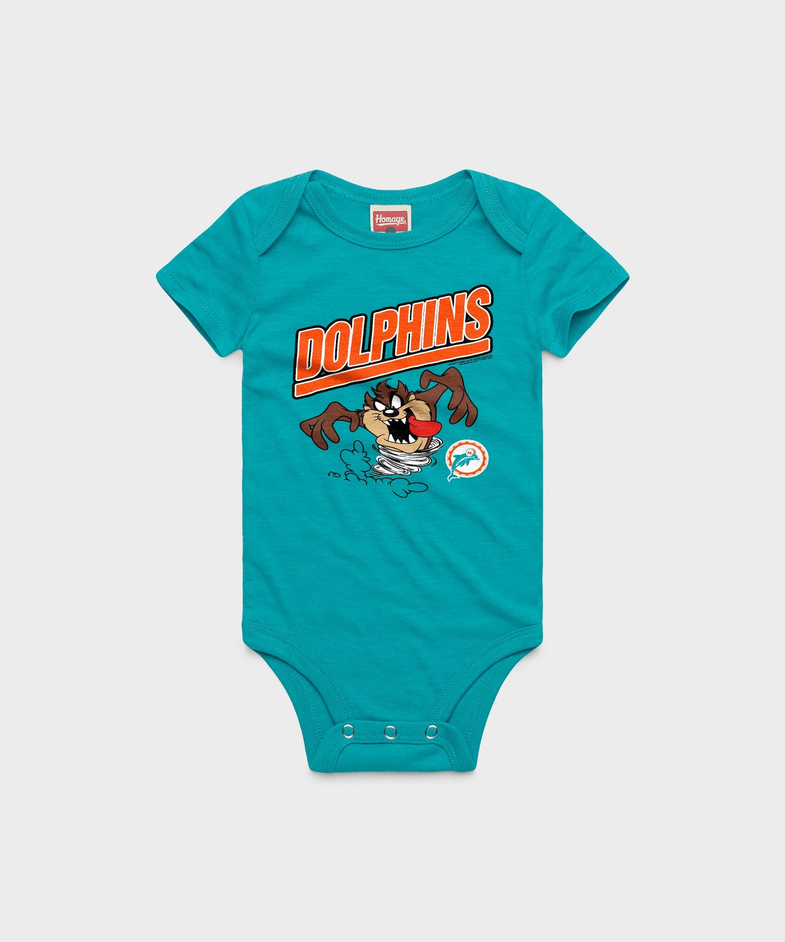Looney Tunes Taz x Miami Dolphins Baby One Piece