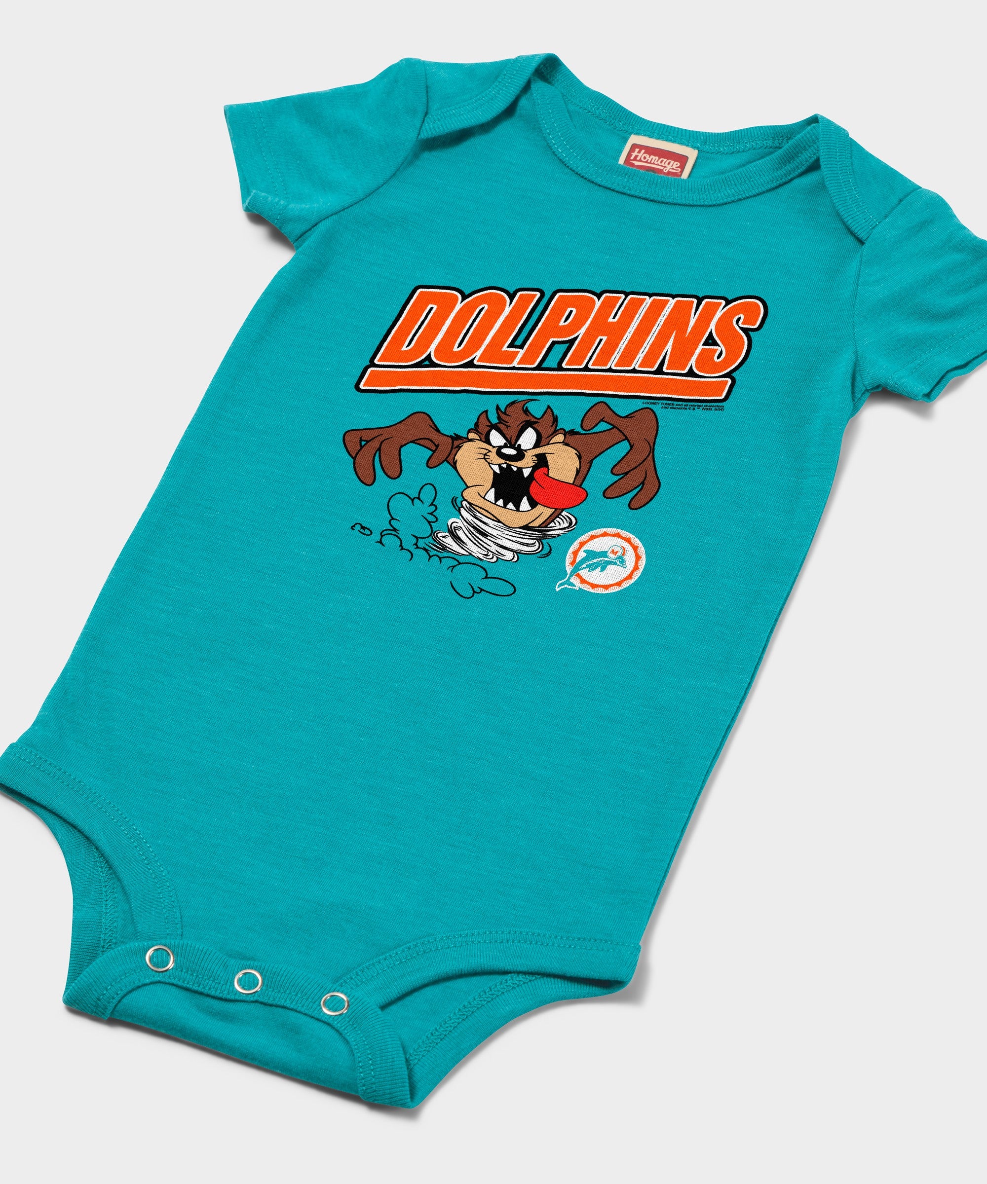 Looney Tunes Taz x Miami Dolphins Baby One Piece