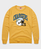 Los Angeles Chargers Helmet Retro Crewneck