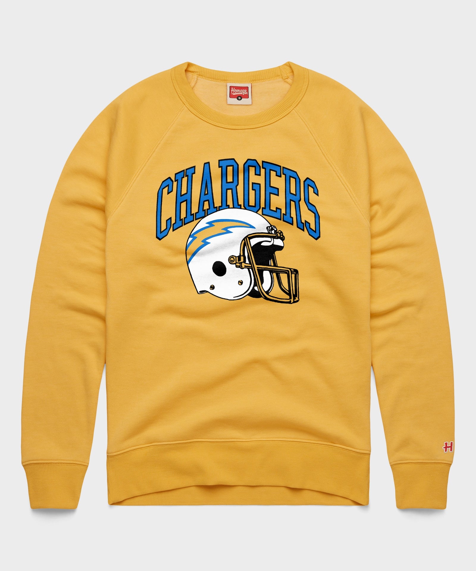 Los Angeles Chargers Helmet Retro Crewneck