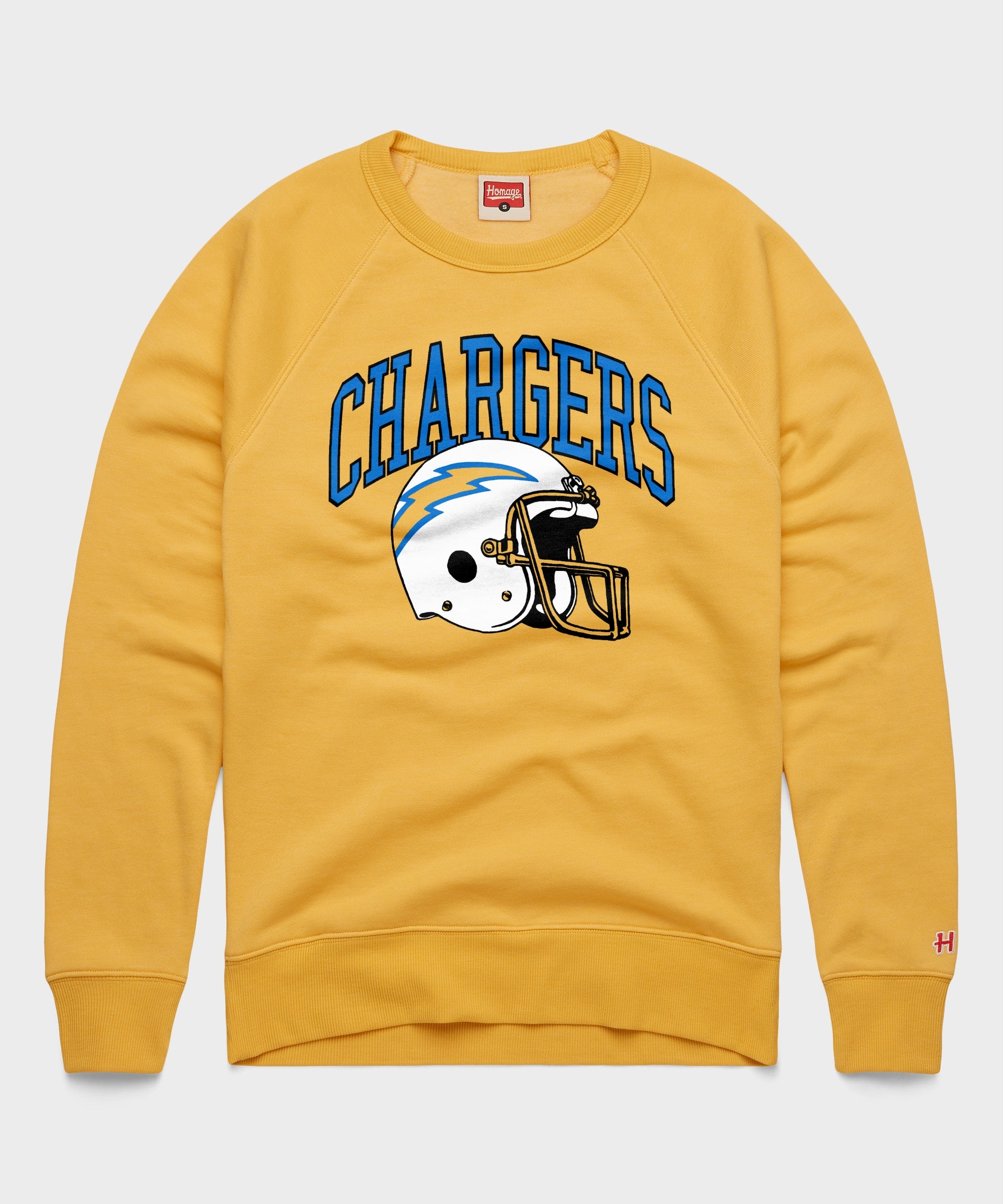 Los Angeles Chargers Helmet Retro Crewneck