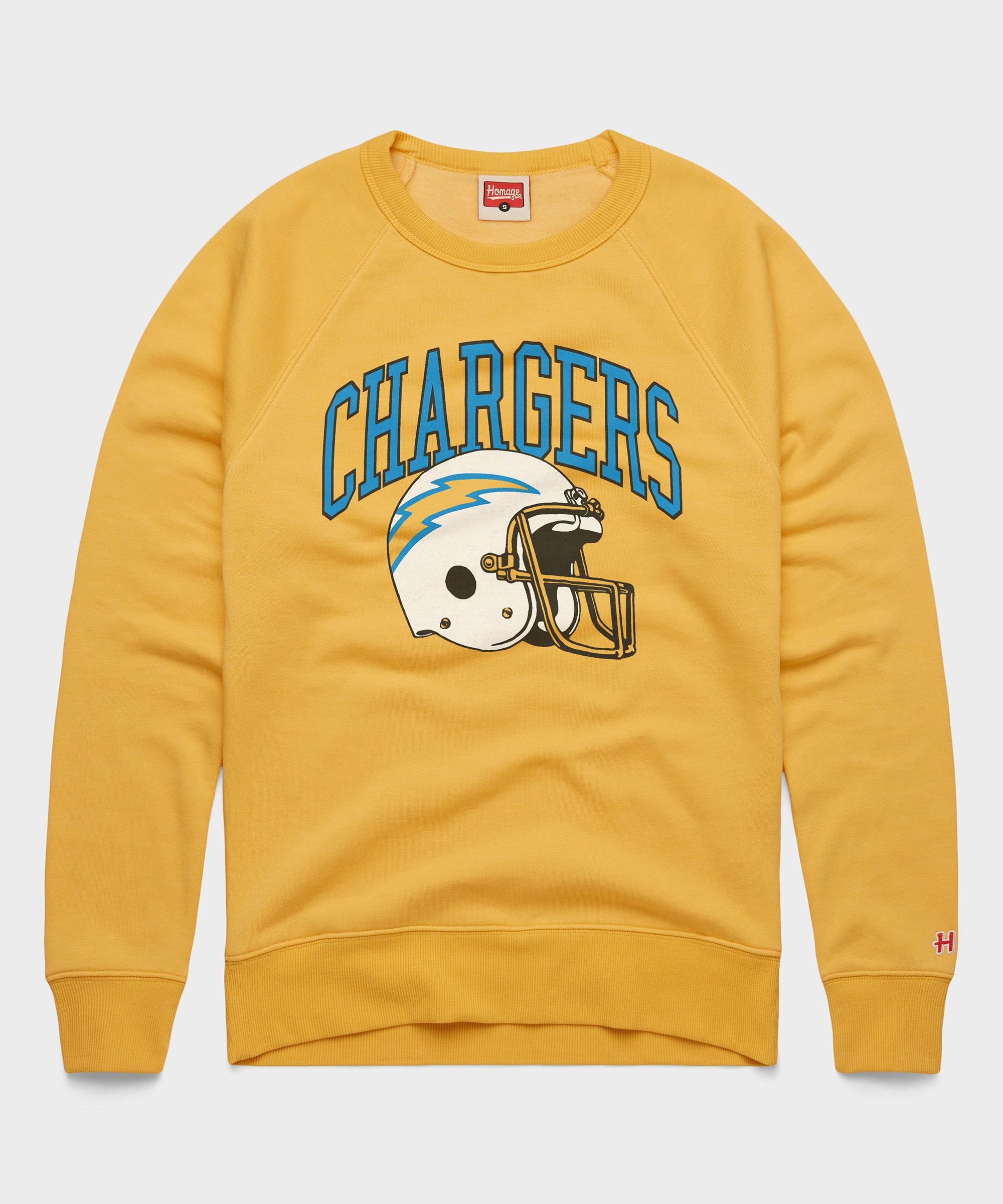 Los Angeles Chargers Helmet Retro Crewneck