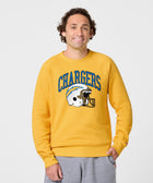 Los Angeles Chargers Helmet Retro Crewneck