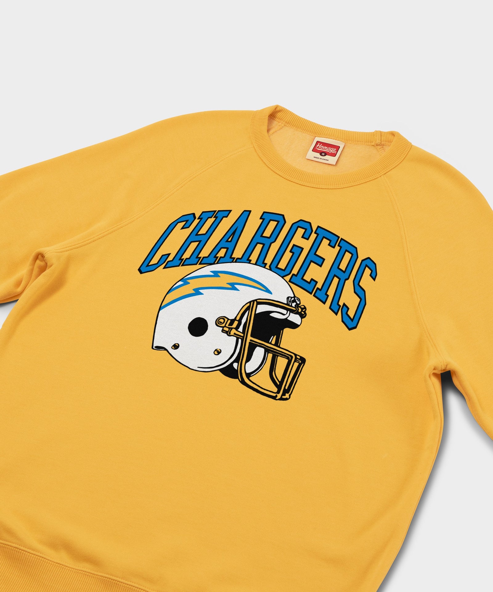 Los Angeles Chargers Helmet Retro Crewneck