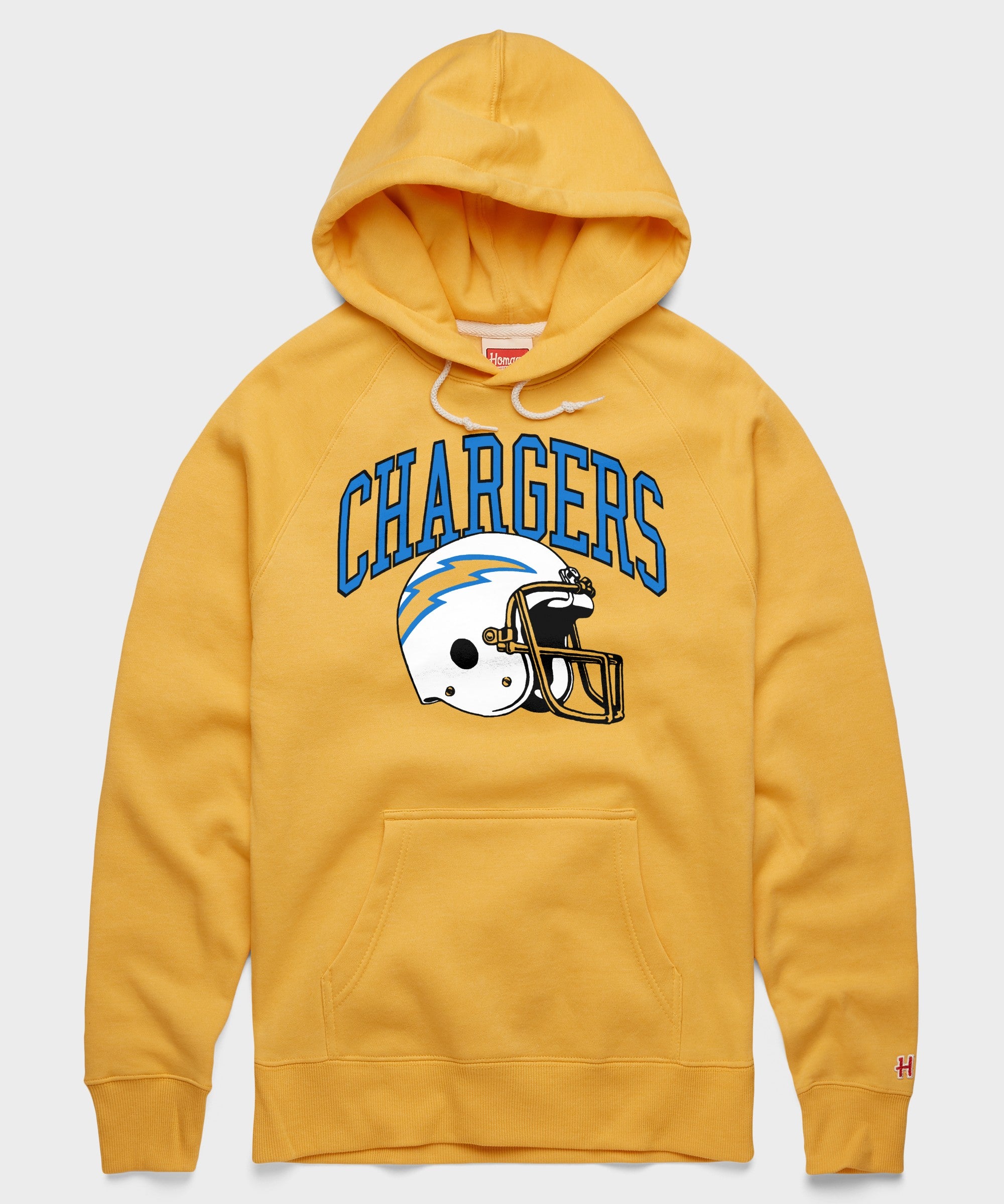 Los Angeles Chargers Helmet Retro Hoodie