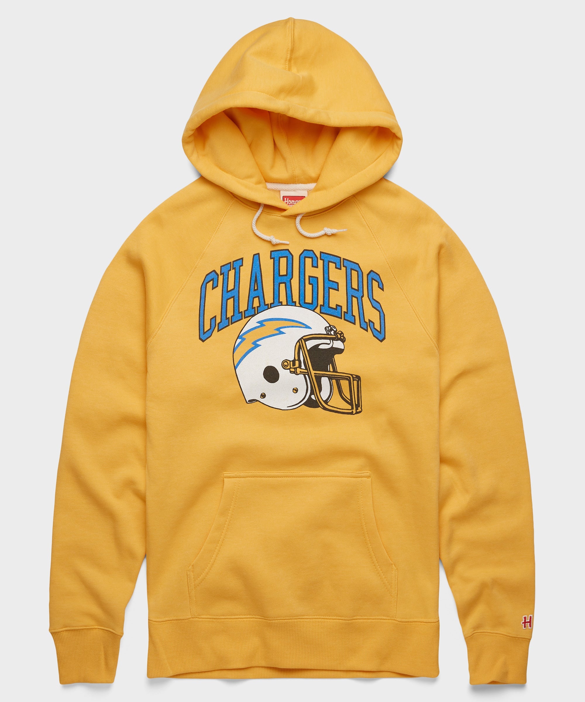 Los Angeles Chargers Helmet Retro Hoodie