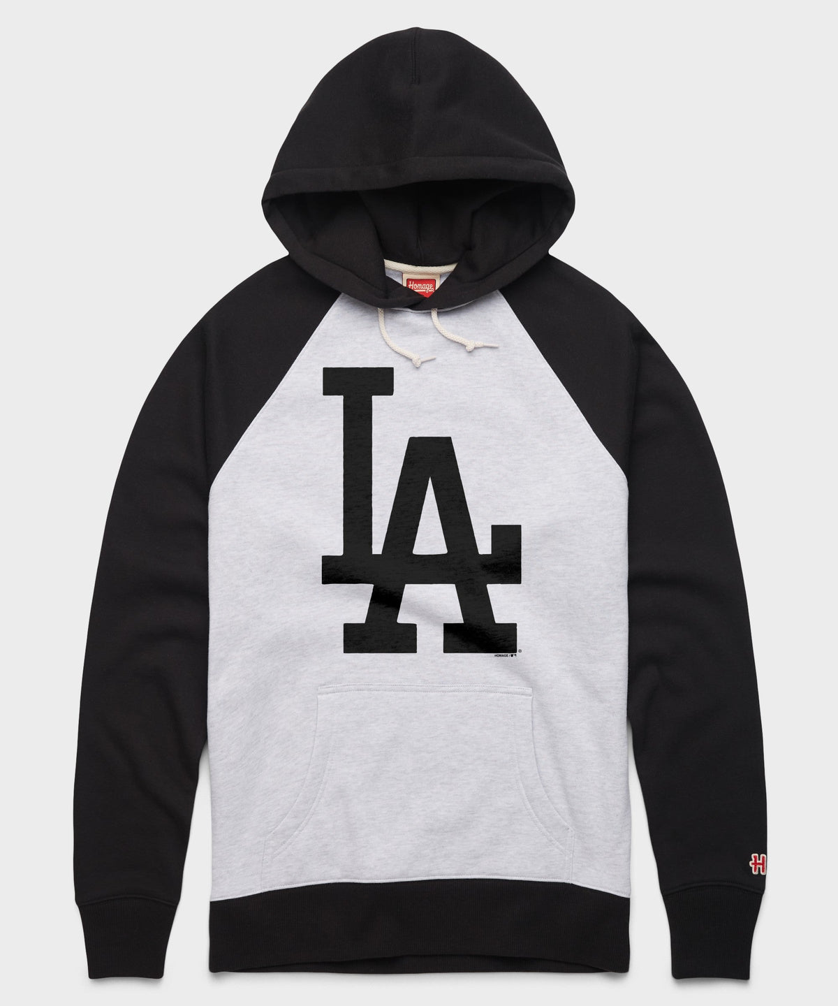 Los Angeles Dodgers Cap Logo '12 Blackout Colorblock Hoodie