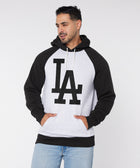 Los Angeles Dodgers Cap Logo '12 Blackout Colorblock Hoodie