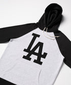 Los Angeles Dodgers Cap Logo '12 Blackout Colorblock Hoodie