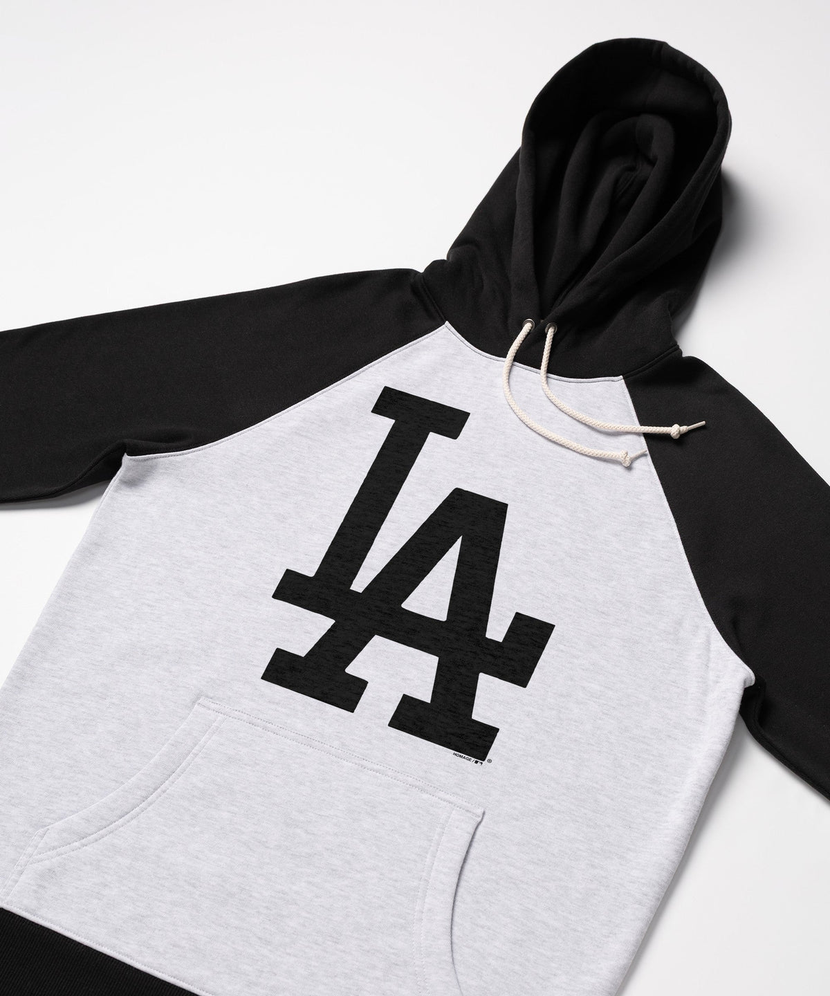 Los Angeles Dodgers Cap Logo '12 Blackout Colorblock Hoodie