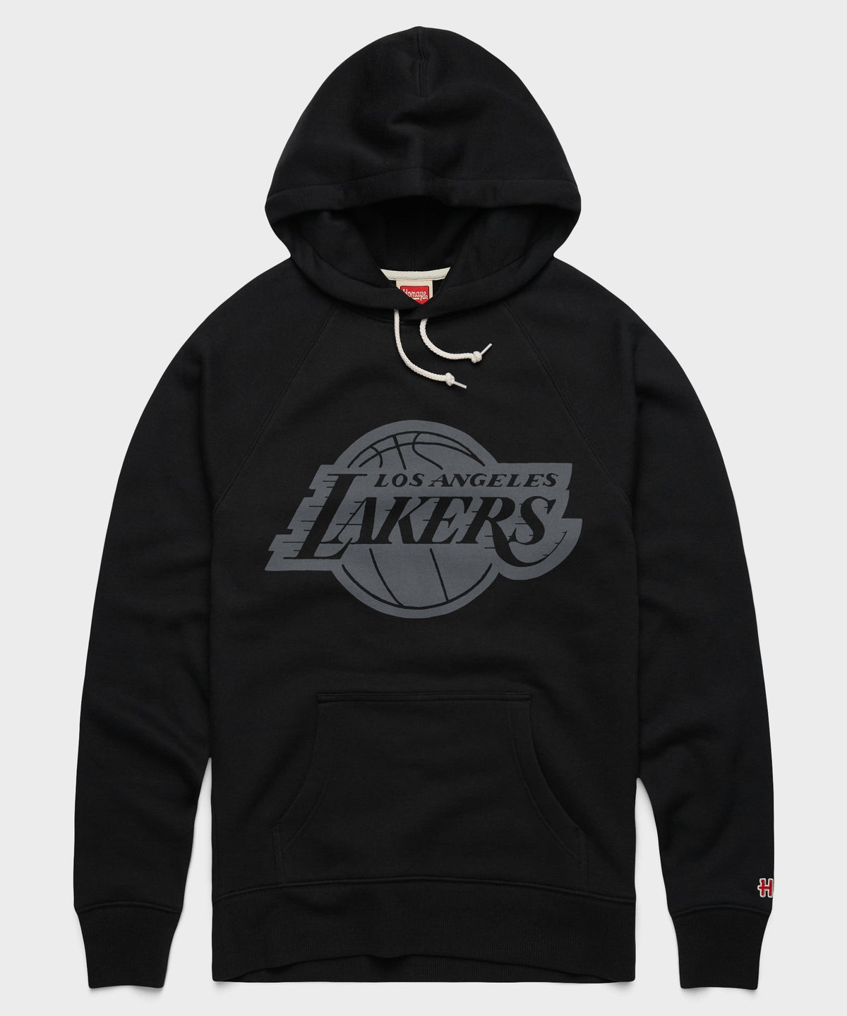 Los Angeles Lakers Logo Blackout Hoodie